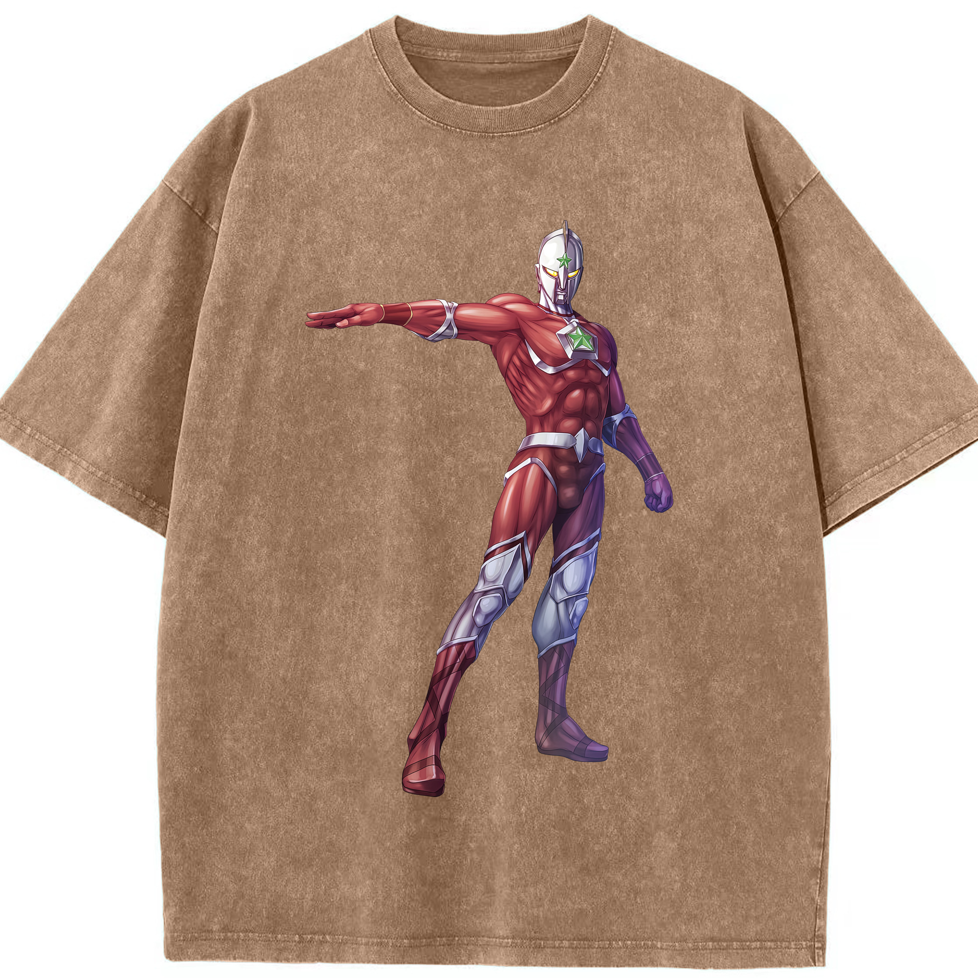 （画像用） ウルトラマン Ultraman 綿100% ヴィンテージ風 半袖Tシャツ（フロントプリント）