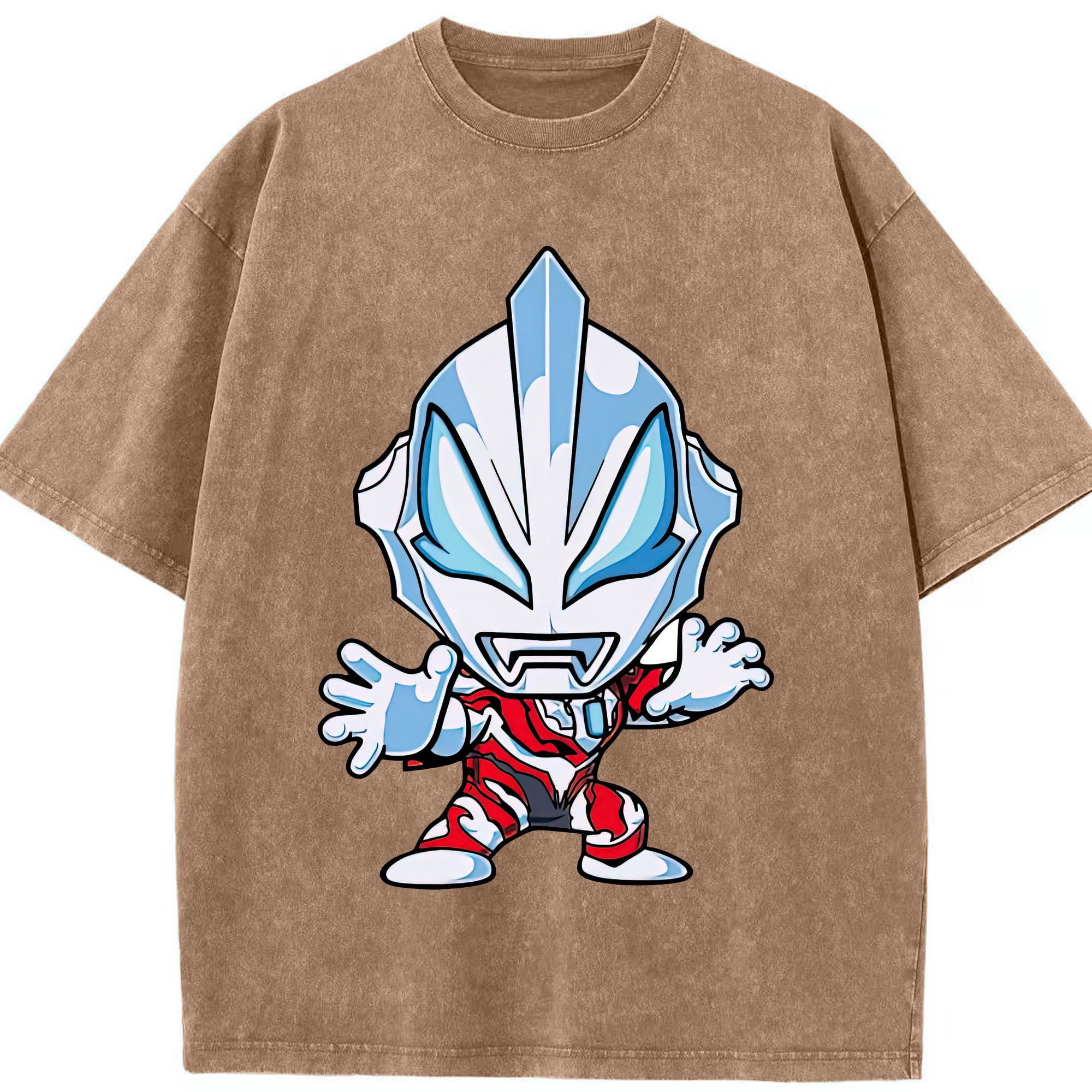 （画像用） ウルトラマン Ultraman 綿100% ヴィンテージ風 半袖Tシャツ（フロントプリント）
