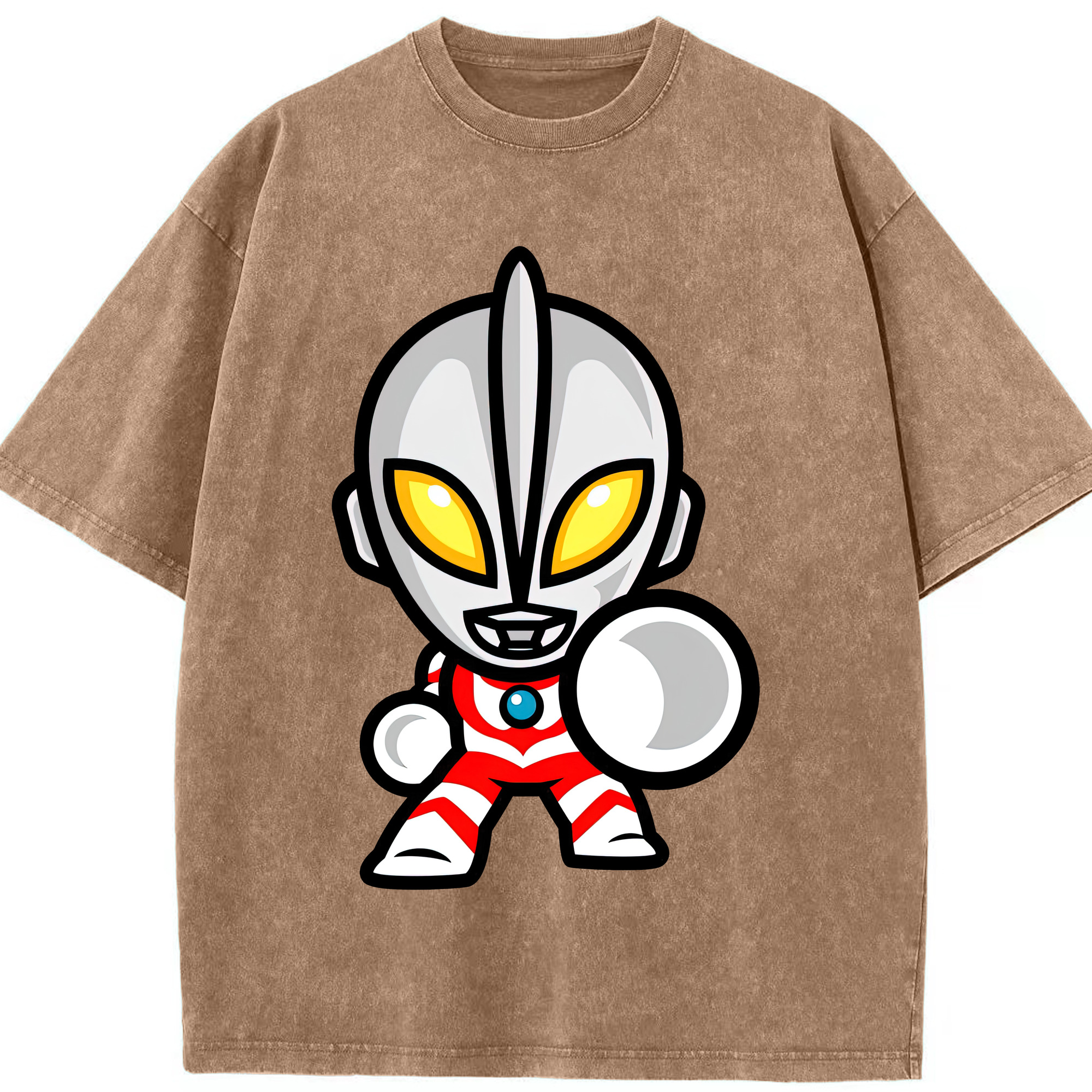 （画像用） ウルトラマン Ultraman 綿100% ヴィンテージ風 半袖Tシャツ（フロントプリント）