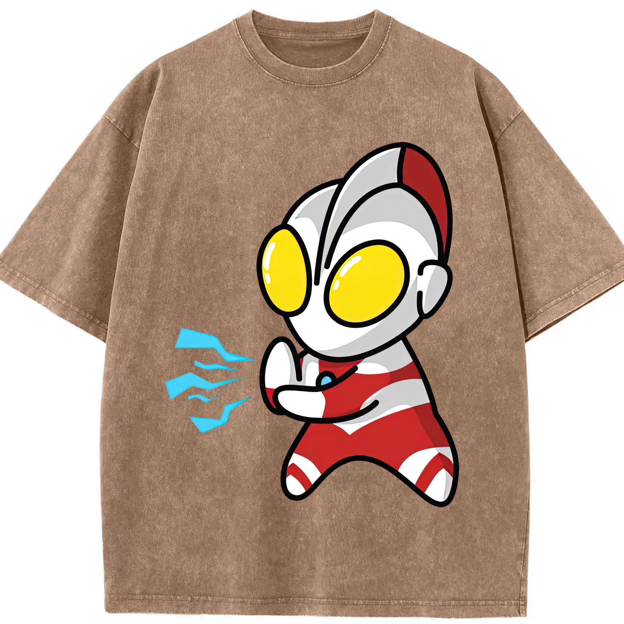 （画像用） ウルトラマン Ultraman 綿100% ヴィンテージ風 半袖Tシャツ（フロントプリント）