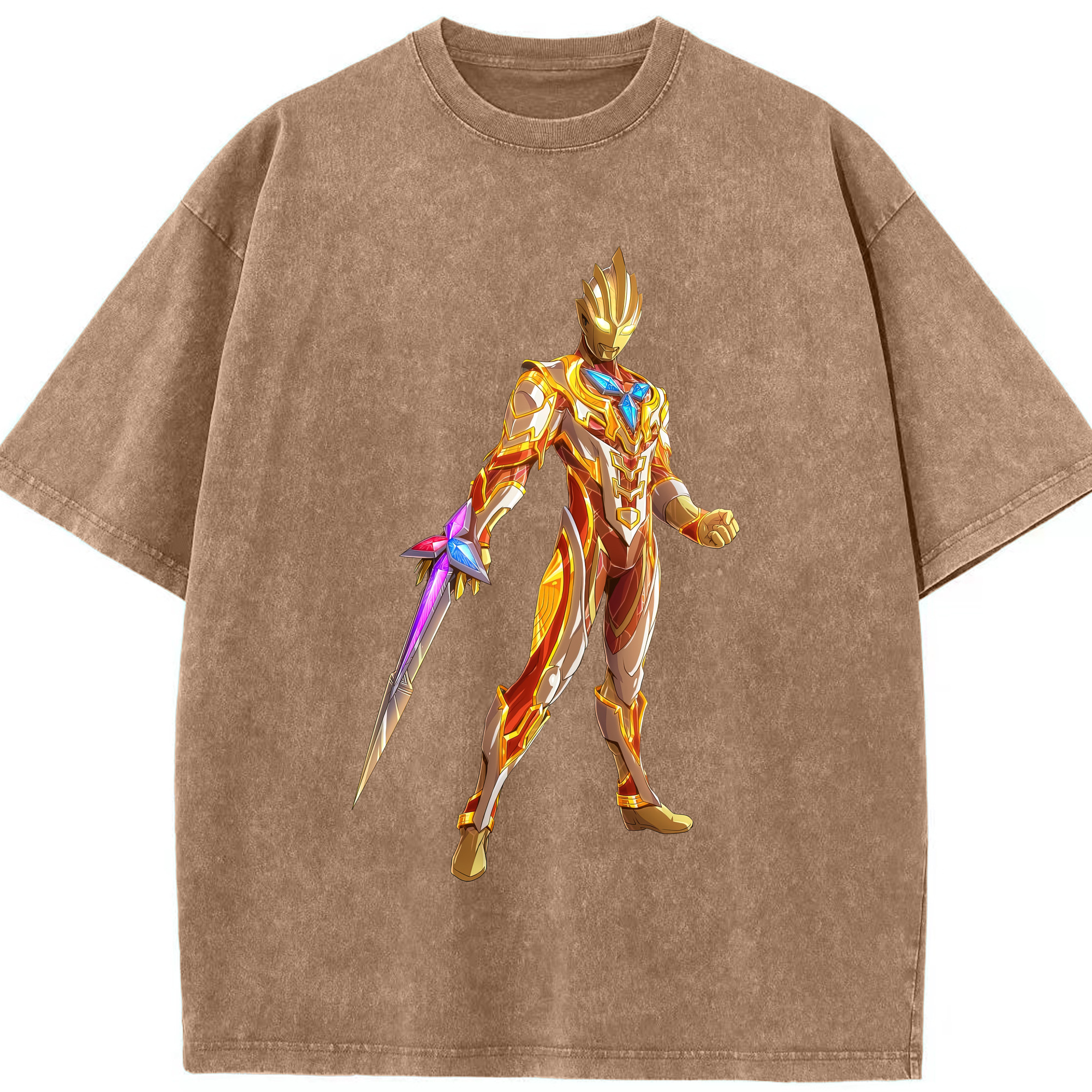（画像用） ウルトラマン Ultraman 綿100% ヴィンテージ風 半袖Tシャツ（フロントプリント）