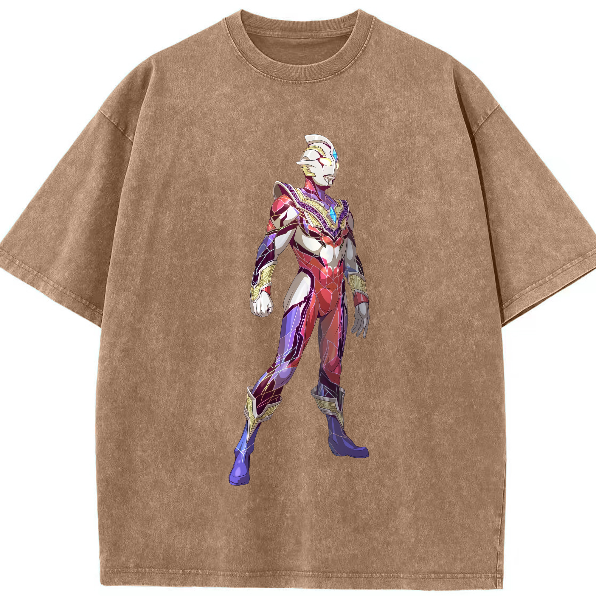 （画像用） ウルトラマン Ultraman 綿100% ヴィンテージ風 半袖Tシャツ（フロントプリント）