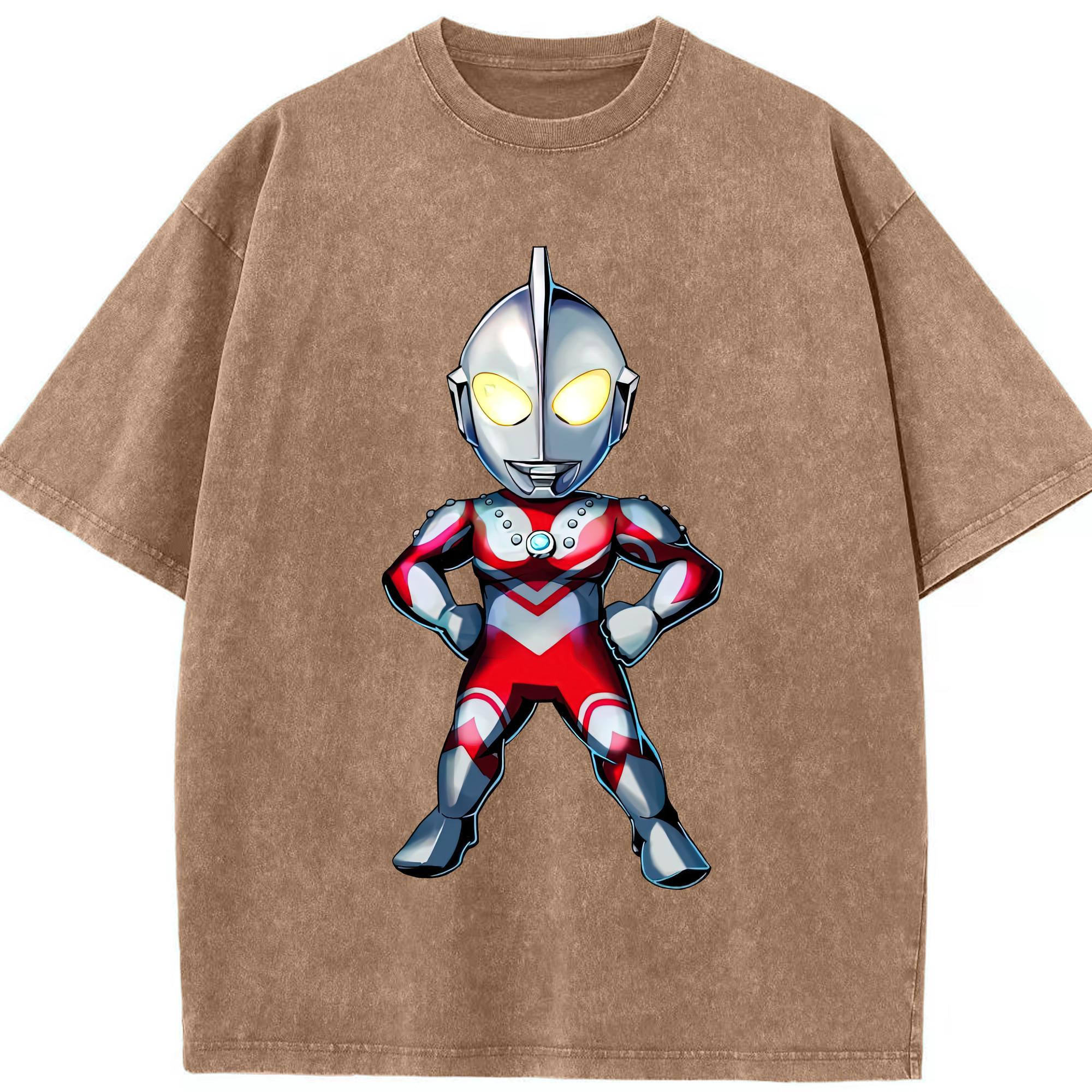 （画像用） ウルトラマン Ultraman 綿100% ヴィンテージ風 半袖Tシャツ（フロントプリント）