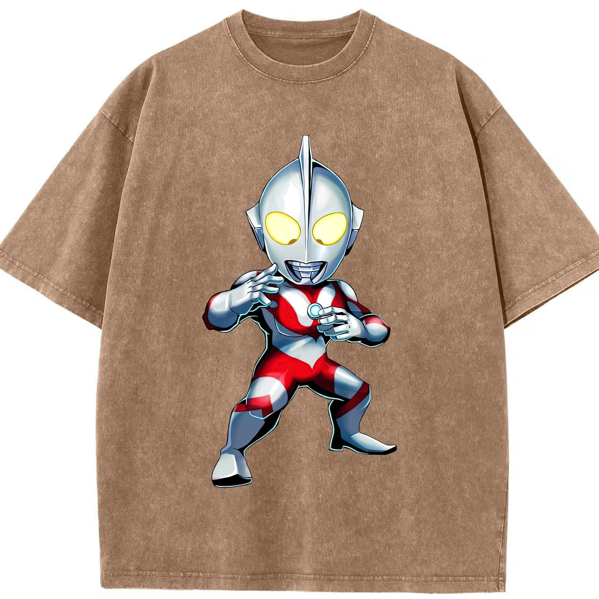 （画像用） ウルトラマン Ultraman 綿100% ヴィンテージ風 半袖Tシャツ（フロントプリント）