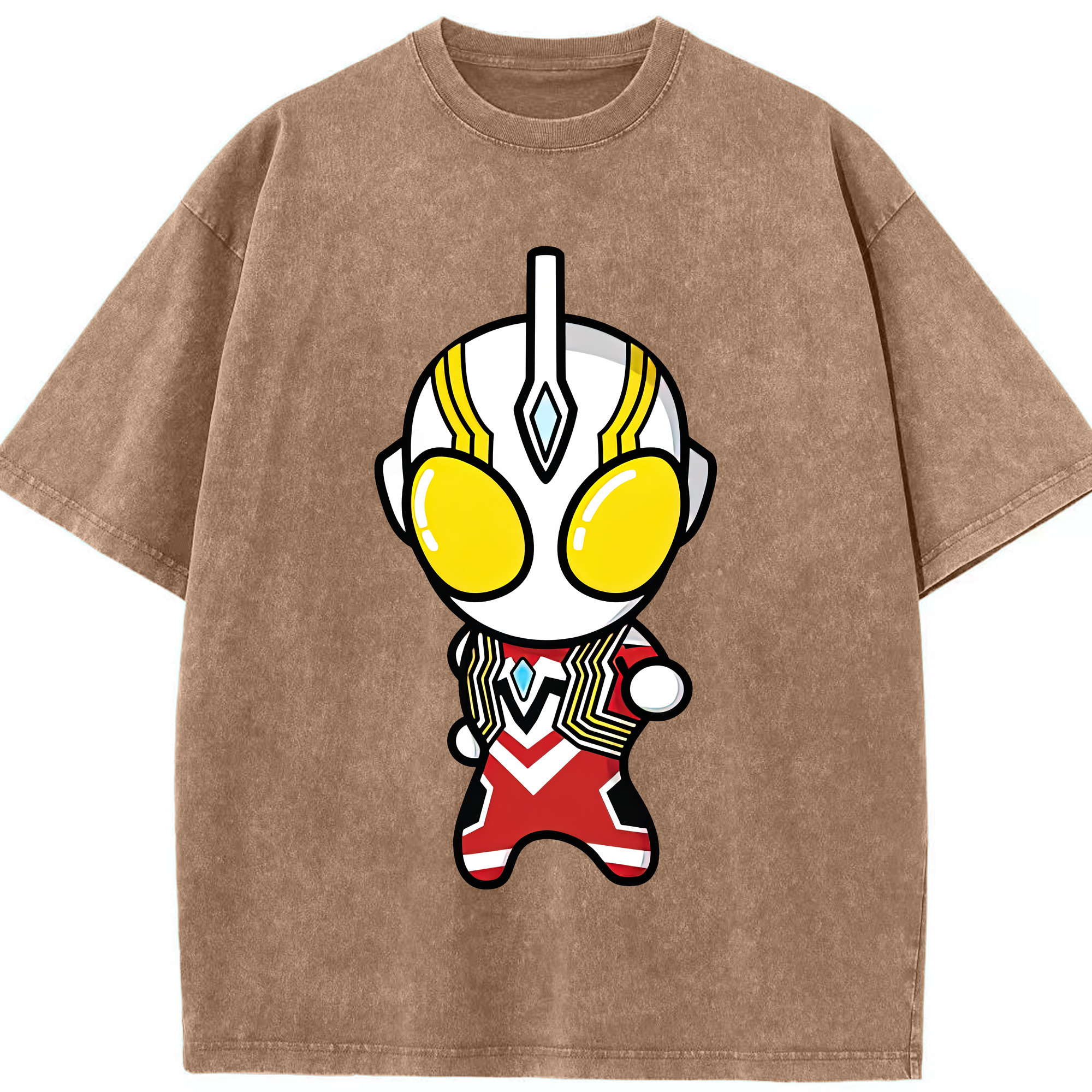 （画像用） ウルトラマン Ultraman 綿100% ヴィンテージ風 半袖Tシャツ（フロントプリント）