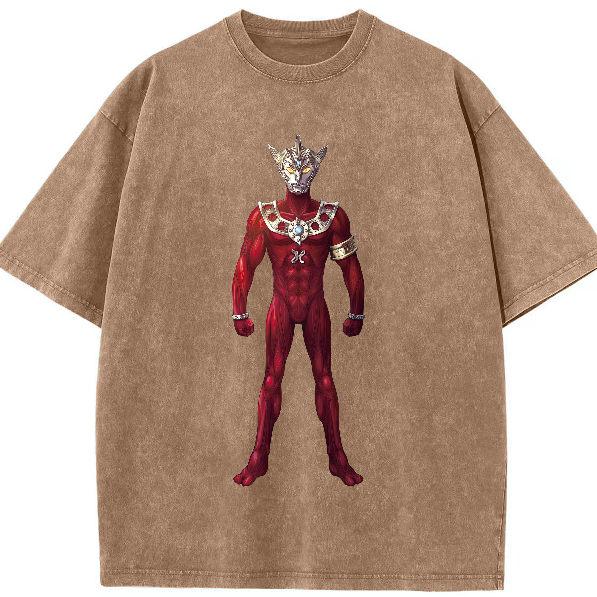 （画像用） ウルトラマン Ultraman 綿100% ヴィンテージ風 半袖Tシャツ（フロントプリント）