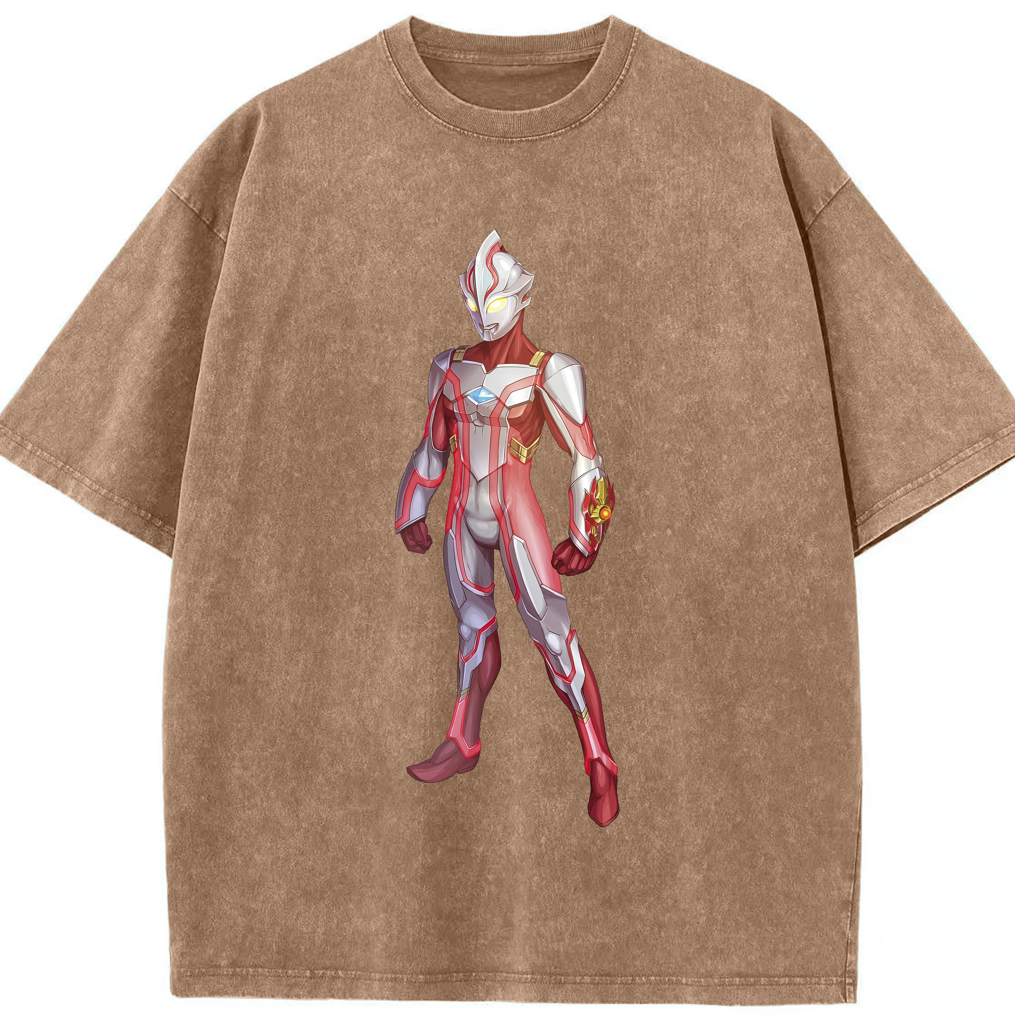 （画像用） ウルトラマン Ultraman 綿100% ヴィンテージ風 半袖Tシャツ（フロントプリント）