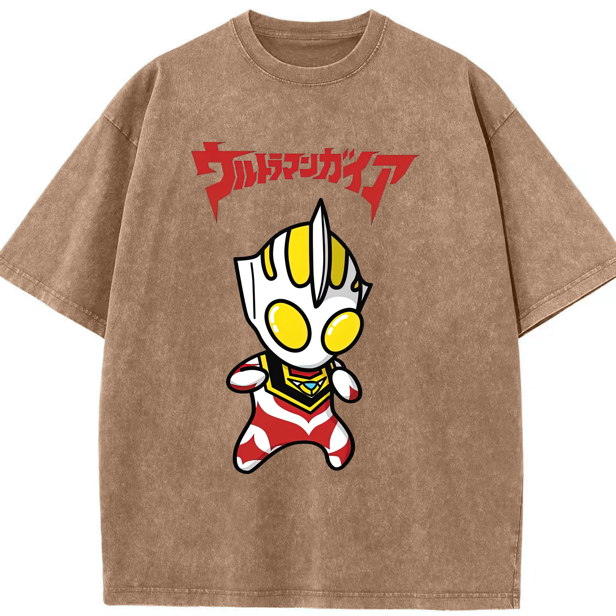 （画像用） ウルトラマン Ultraman 綿100% ヴィンテージ風 半袖Tシャツ（フロントプリント）