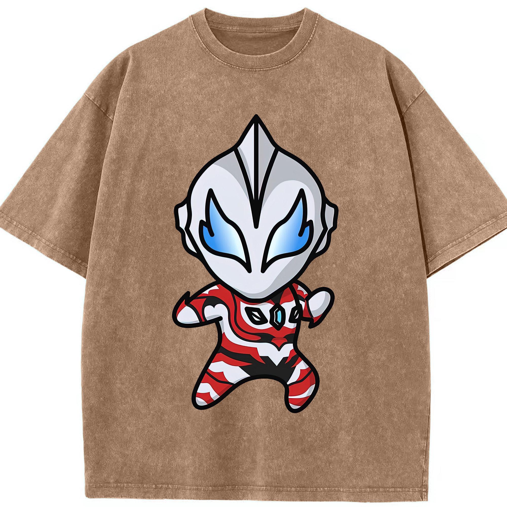 （画像用） ウルトラマン Ultraman 綿100% ヴィンテージ風 半袖Tシャツ（フロントプリント）
