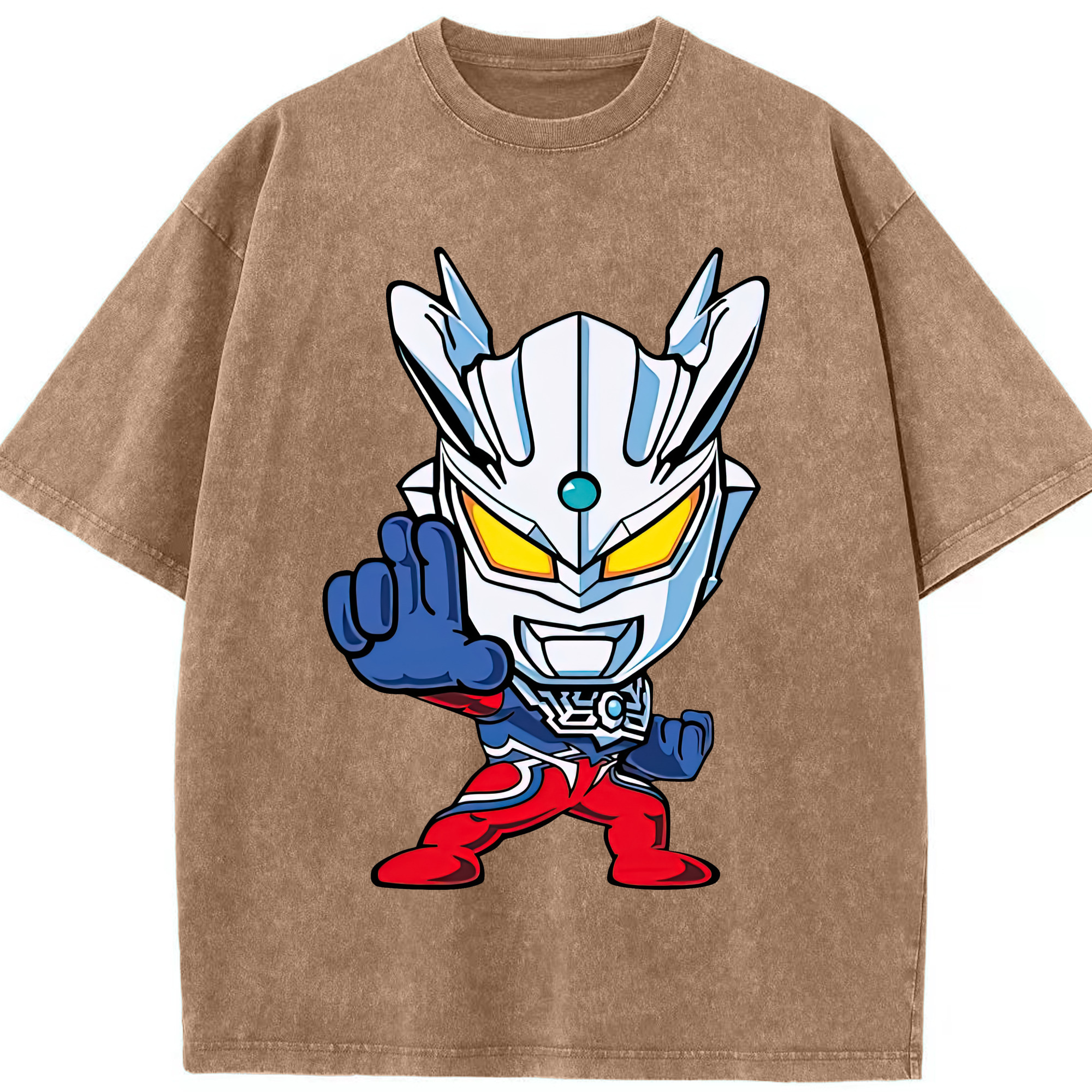 （画像用） ウルトラマン Ultraman 綿100% ヴィンテージ風 半袖Tシャツ（フロントプリント）