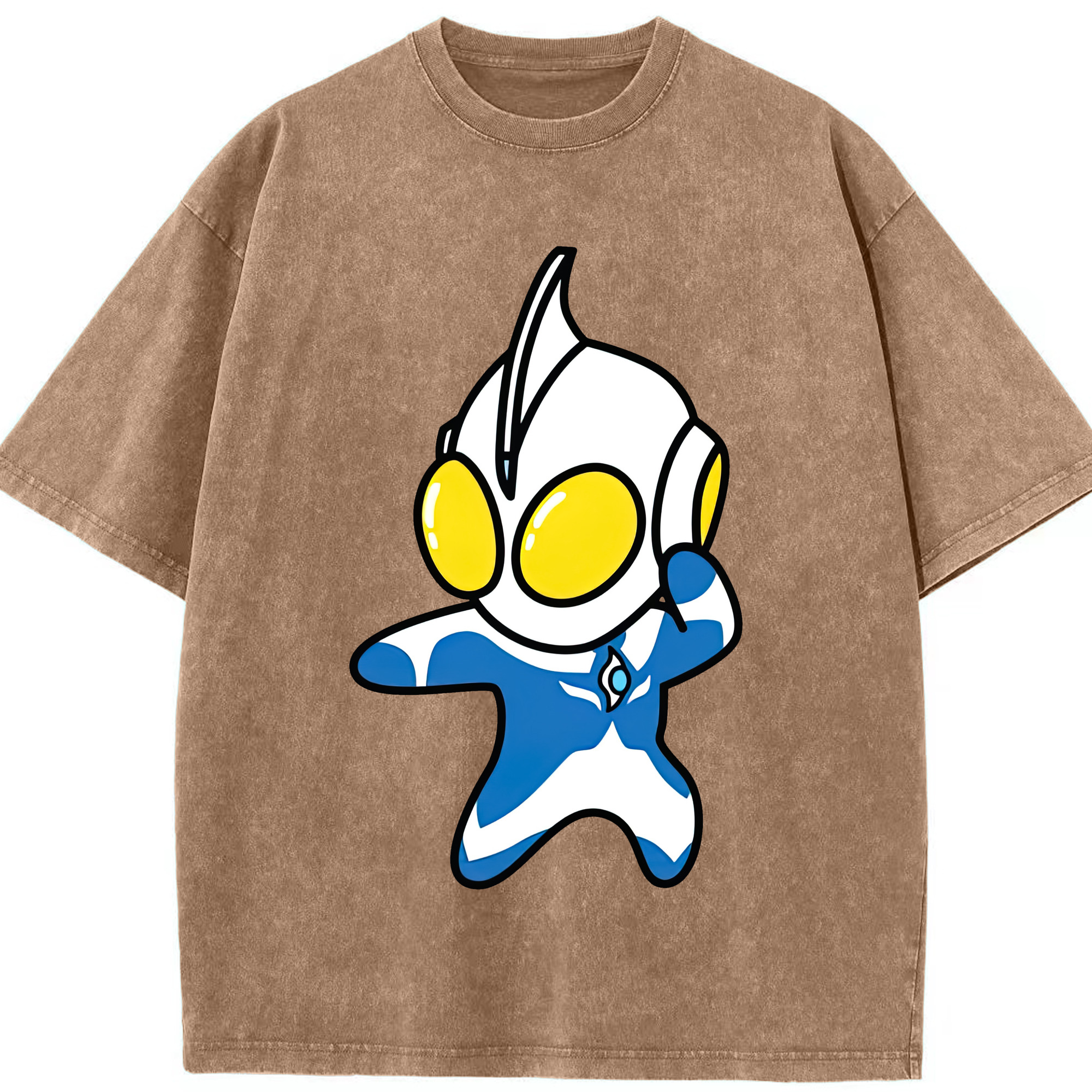 （画像用） ウルトラマン Ultraman 綿100% ヴィンテージ風 半袖Tシャツ（フロントプリント）