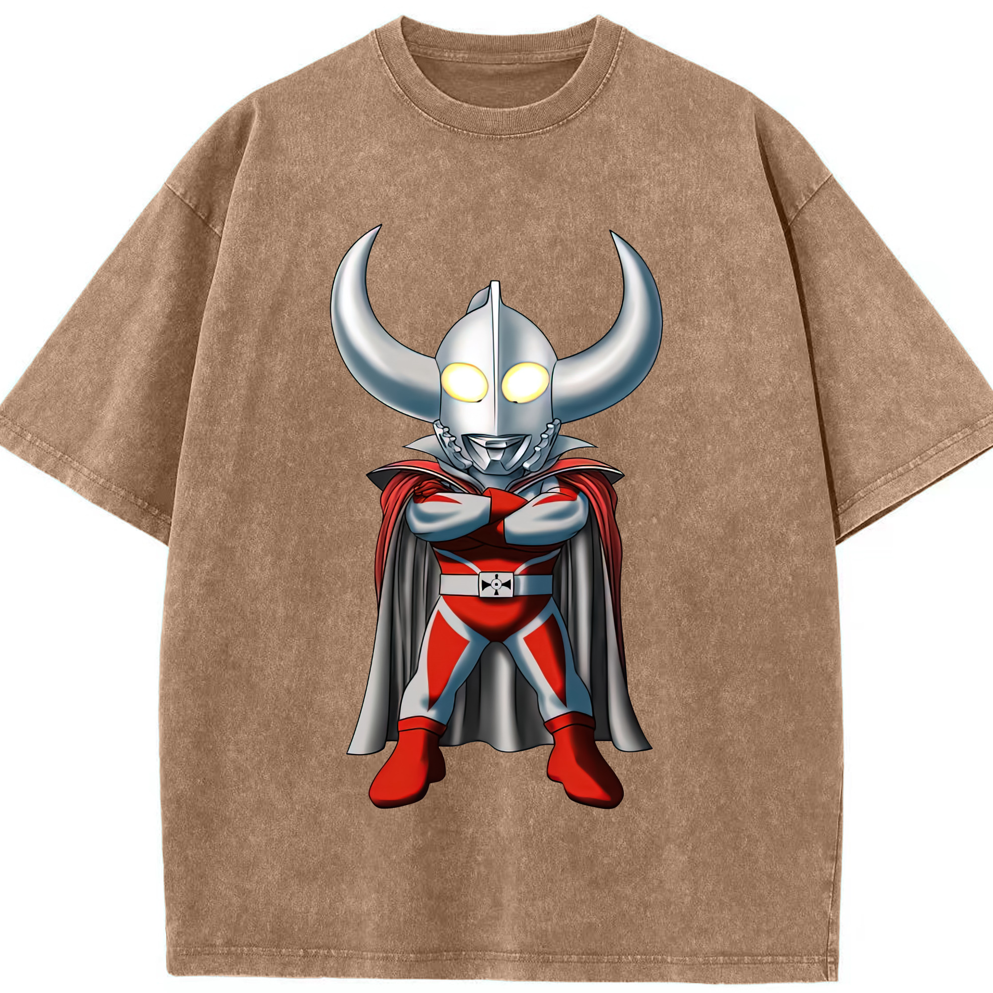 （画像用） ウルトラマン Ultraman 綿100% ヴィンテージ風 半袖Tシャツ（フロントプリント）