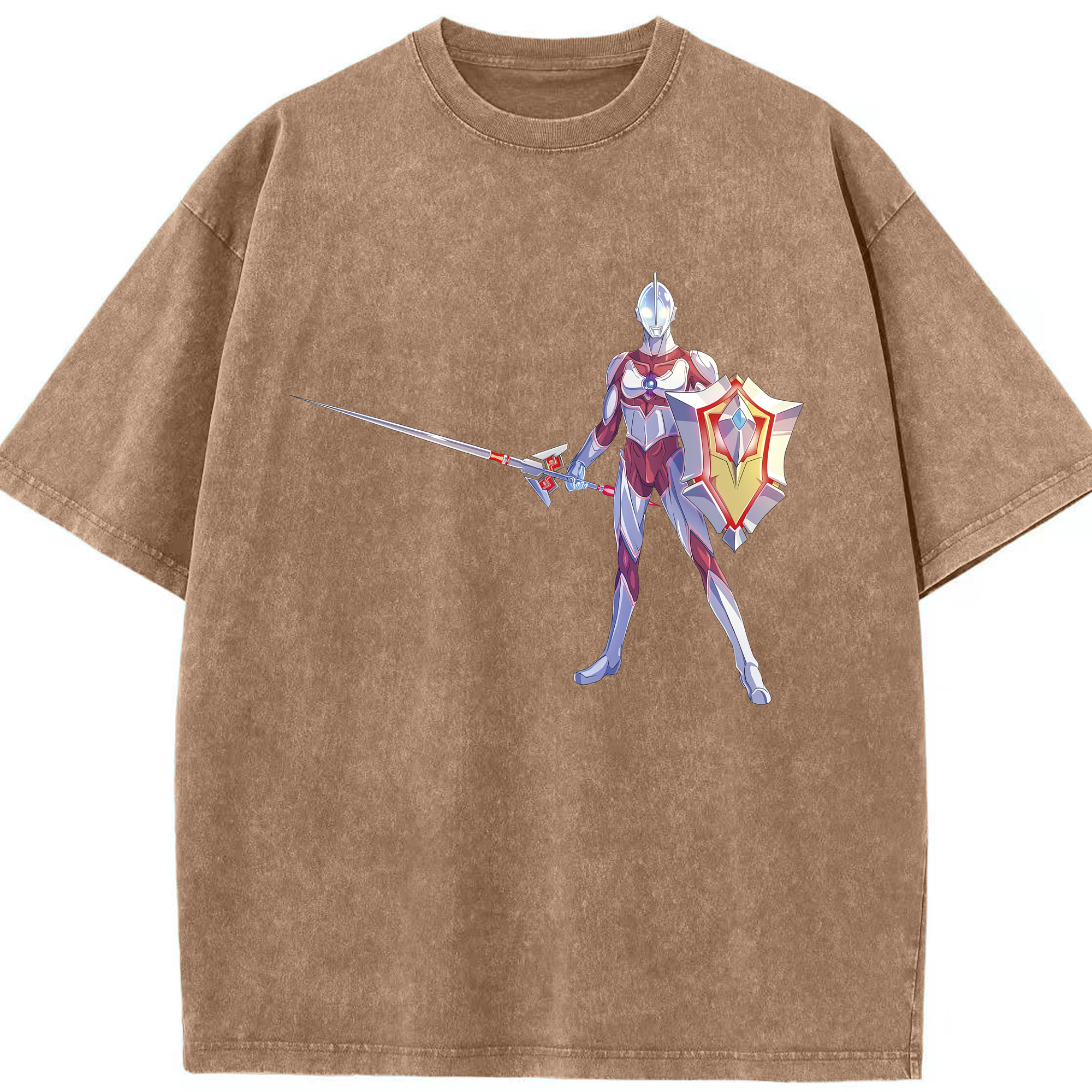 （画像用） ウルトラマン Ultraman 綿100% ヴィンテージ風 半袖Tシャツ（フロントプリント）