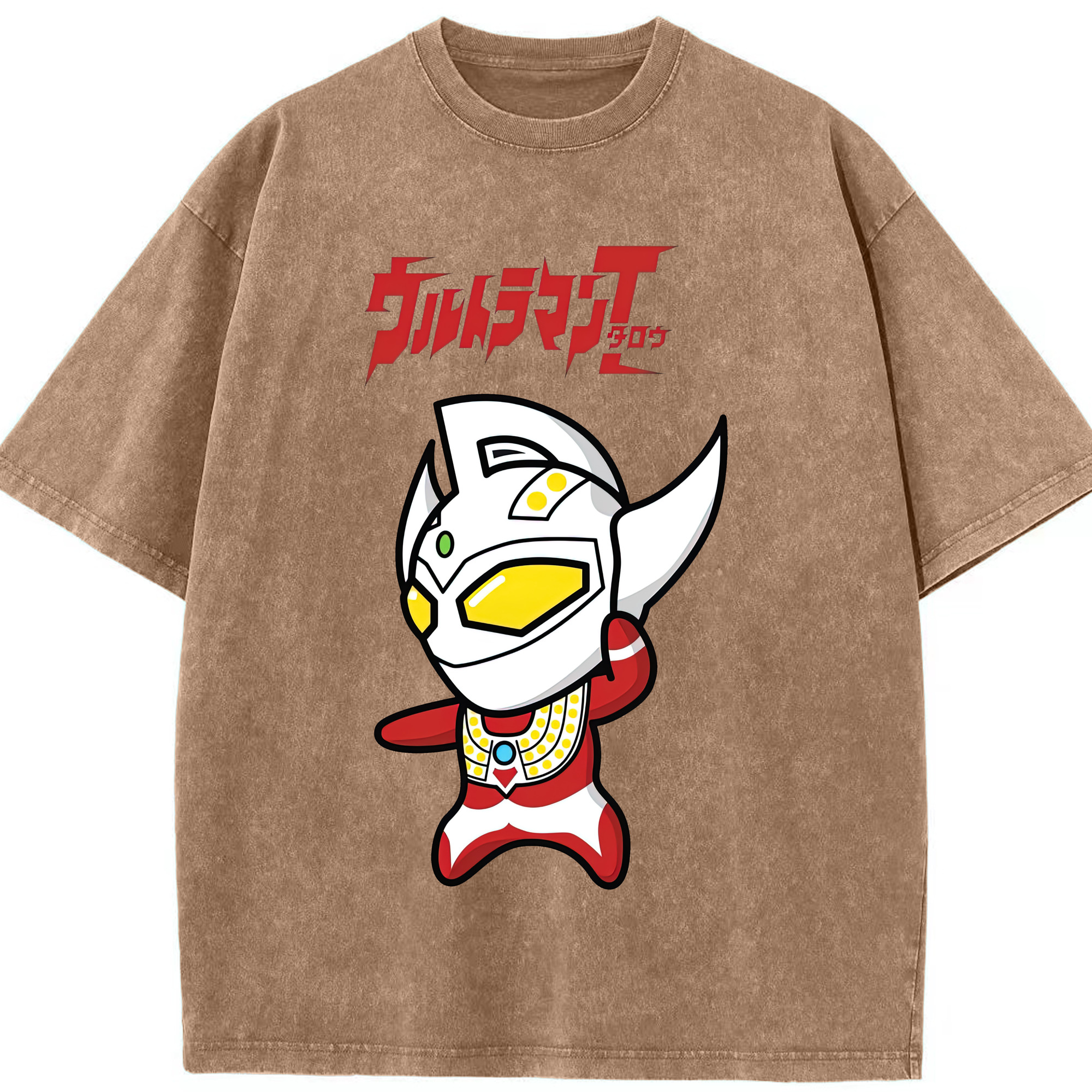 （画像用） ウルトラマン Ultraman 綿100% ヴィンテージ風 半袖Tシャツ（フロントプリント）