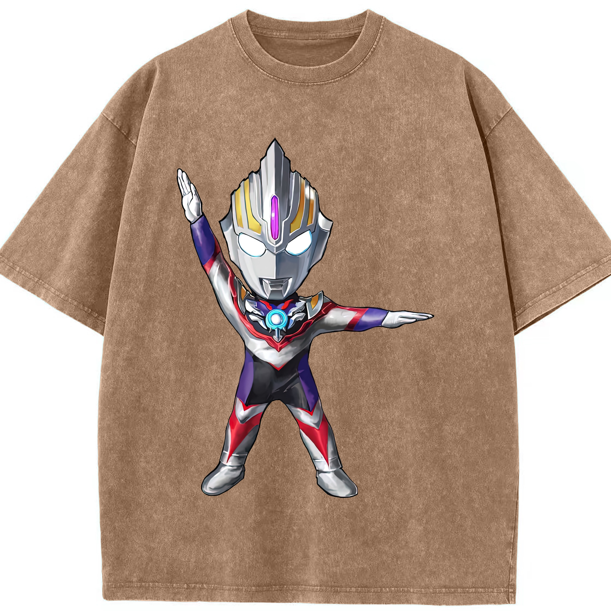 （画像用） ウルトラマン Ultraman 綿100% ヴィンテージ風 半袖Tシャツ（フロントプリント）