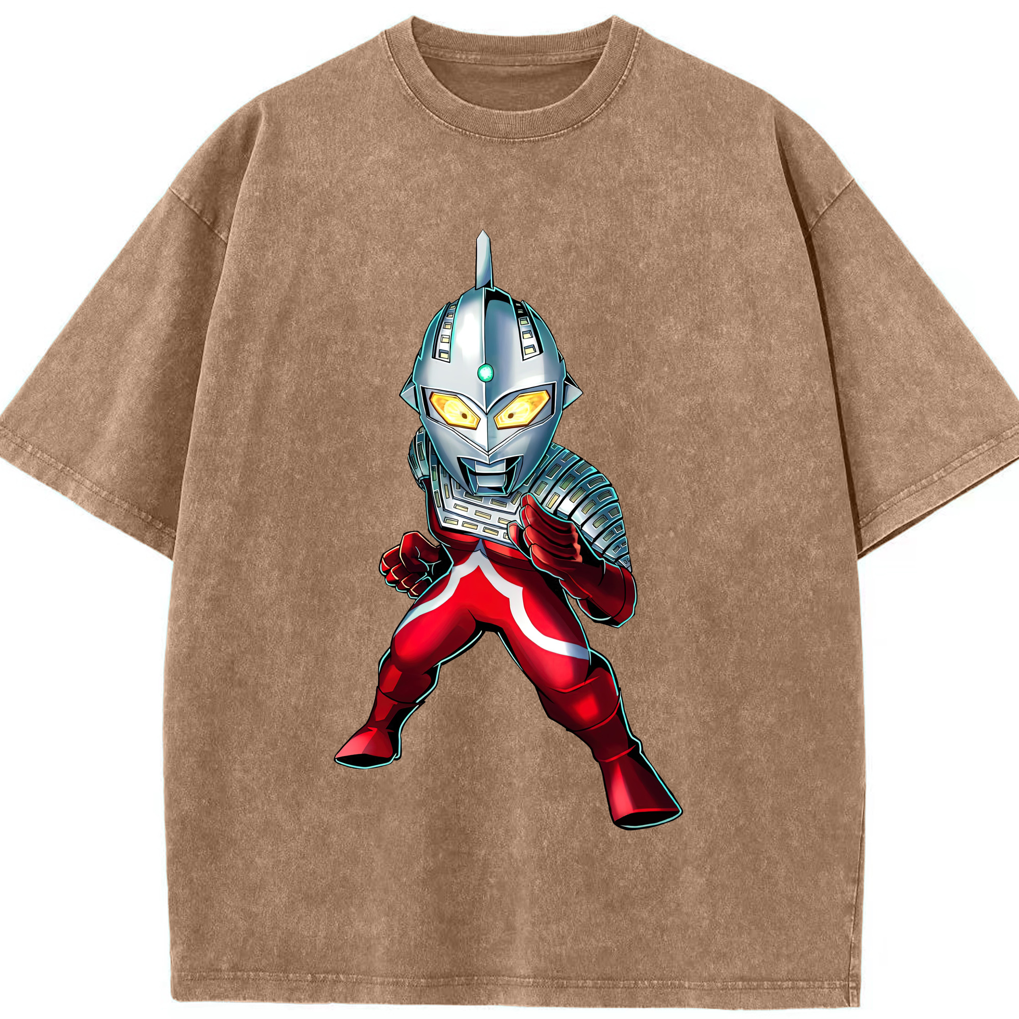 （画像用） ウルトラマン Ultraman 綿100% ヴィンテージ風 半袖Tシャツ（フロントプリント）