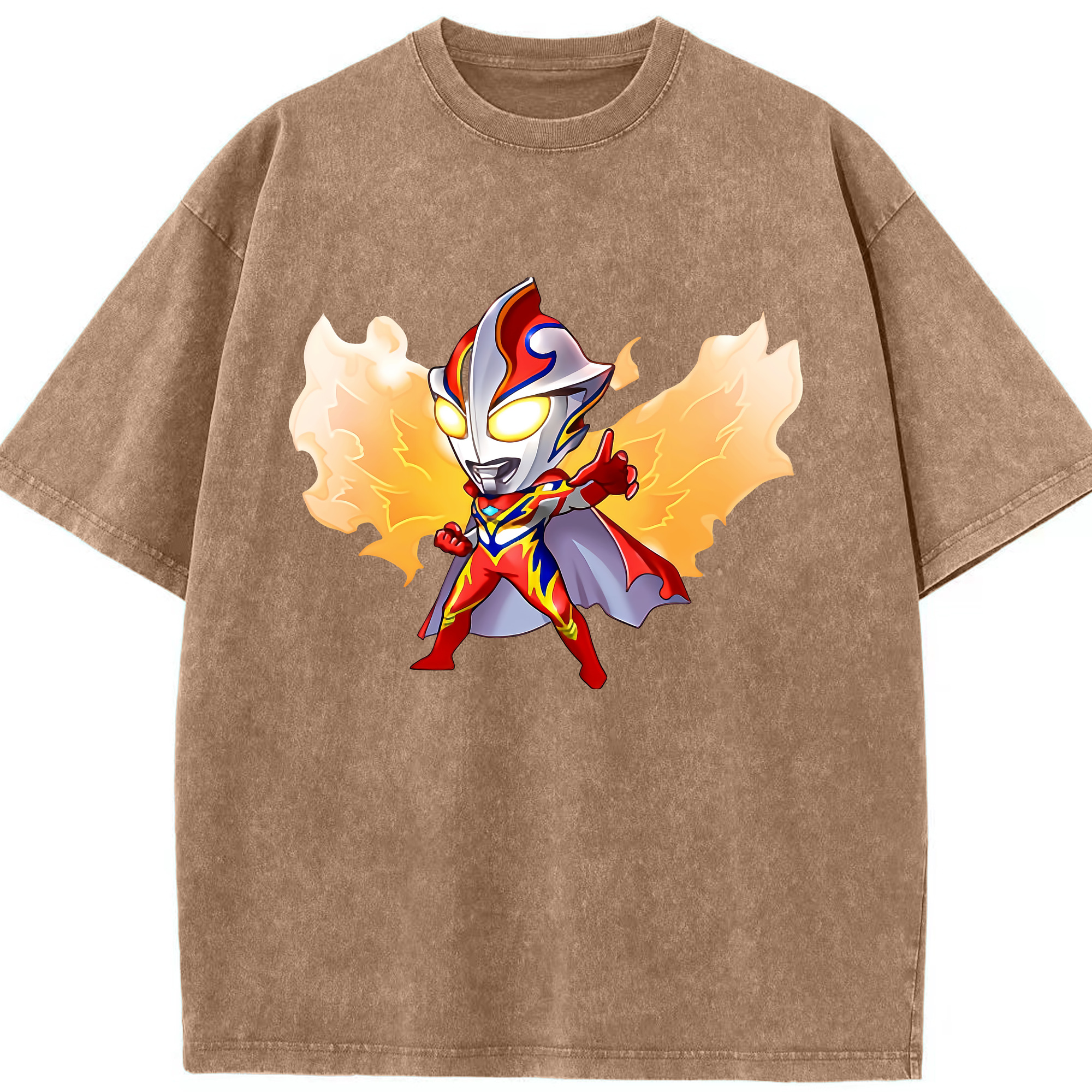 （画像用） ウルトラマン Ultraman 綿100% ヴィンテージ風 半袖Tシャツ（フロントプリント）