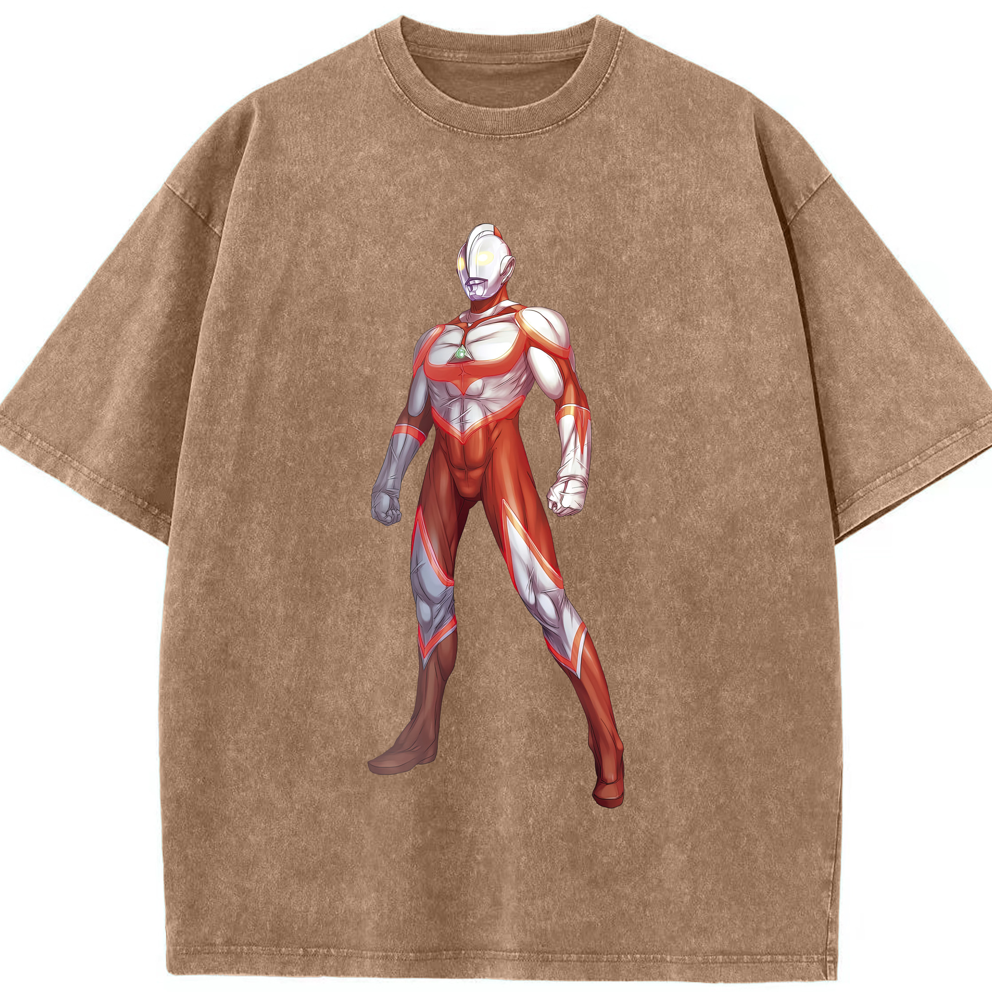 （画像用） ウルトラマン Ultraman 綿100% ヴィンテージ風 半袖Tシャツ（フロントプリント）