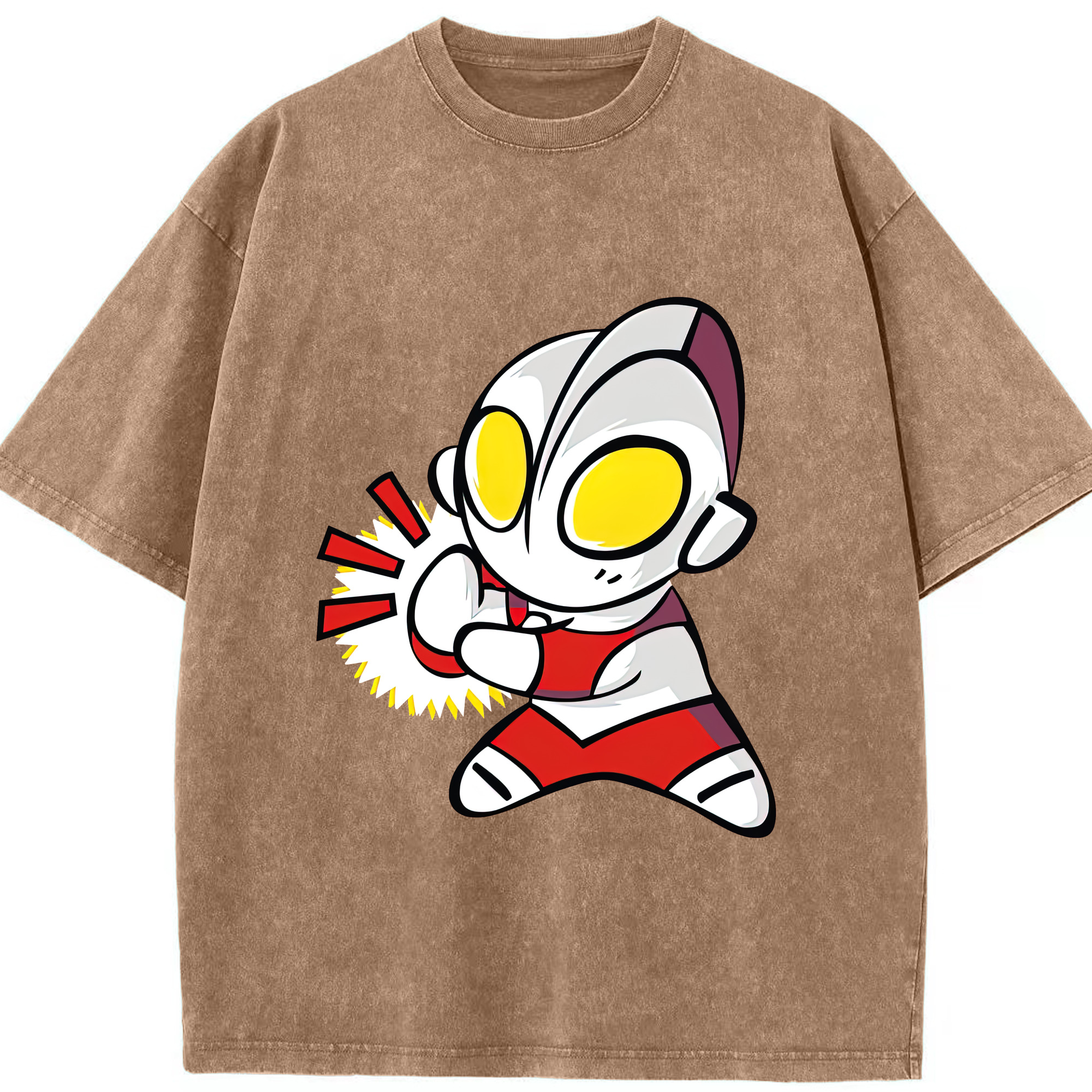 （画像用） ウルトラマン Ultraman 綿100% ヴィンテージ風 半袖Tシャツ（フロントプリント）
