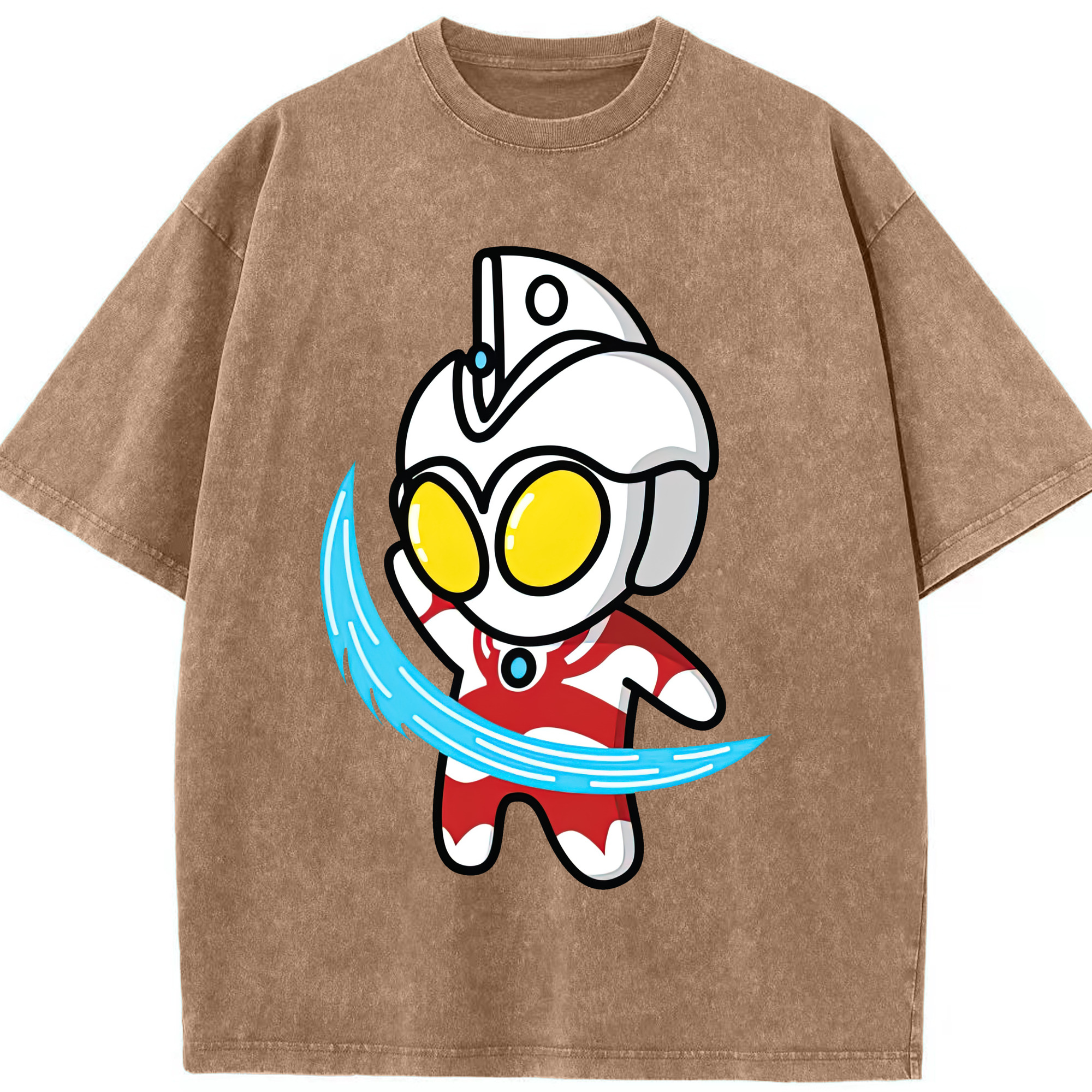 （画像用） ウルトラマン Ultraman 綿100% ヴィンテージ風 半袖Tシャツ（フロントプリント）