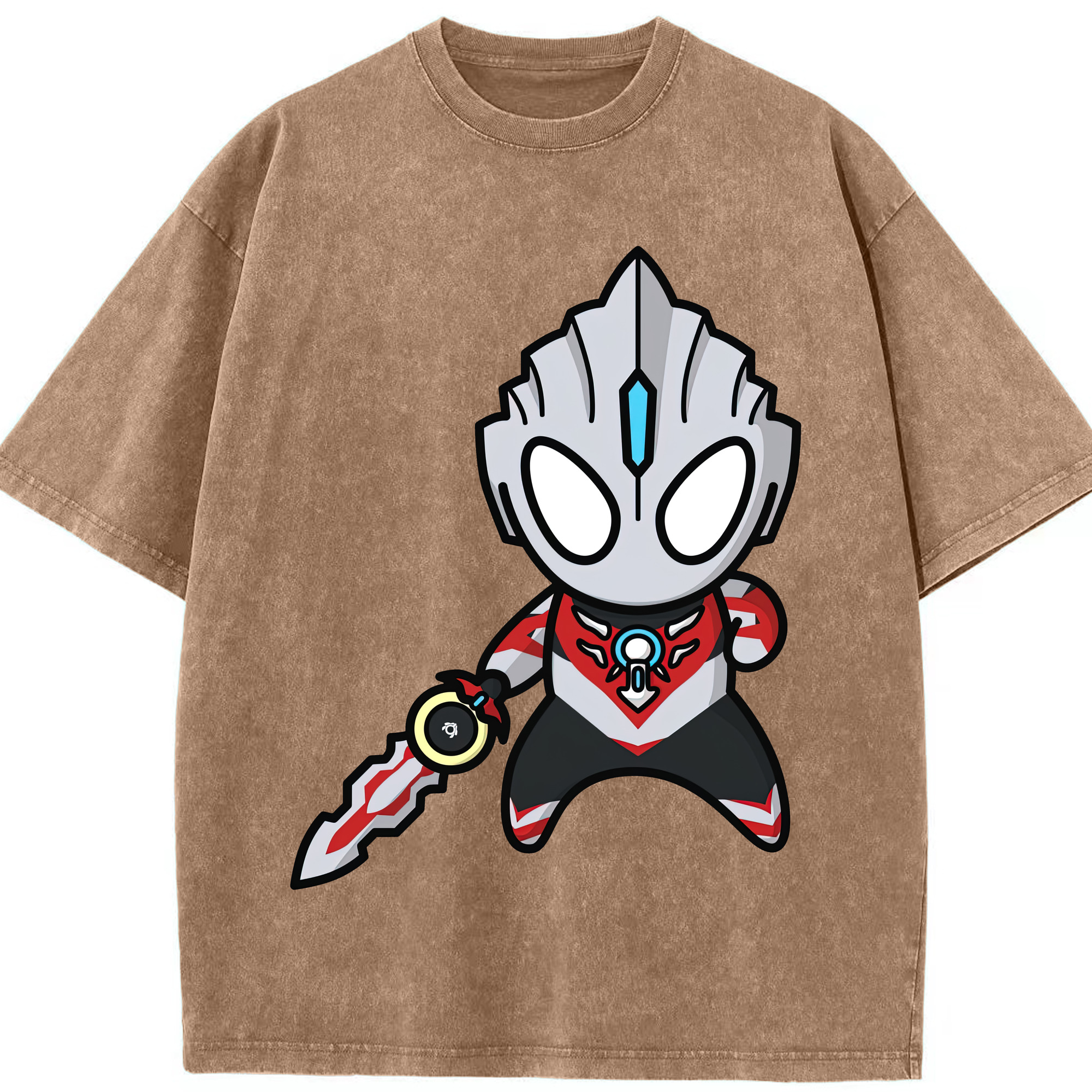 （画像用） ウルトラマン Ultraman 綿100% ヴィンテージ風 半袖Tシャツ（フロントプリント）