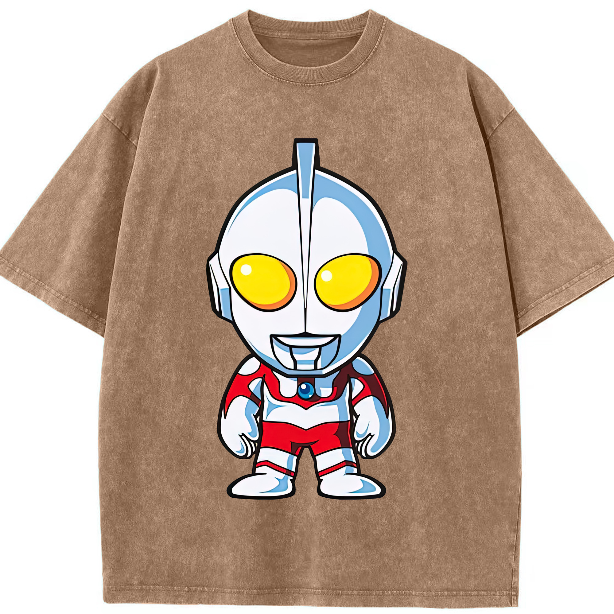 （画像用） ウルトラマン Ultraman 綿100% ヴィンテージ風 半袖Tシャツ（フロントプリント）