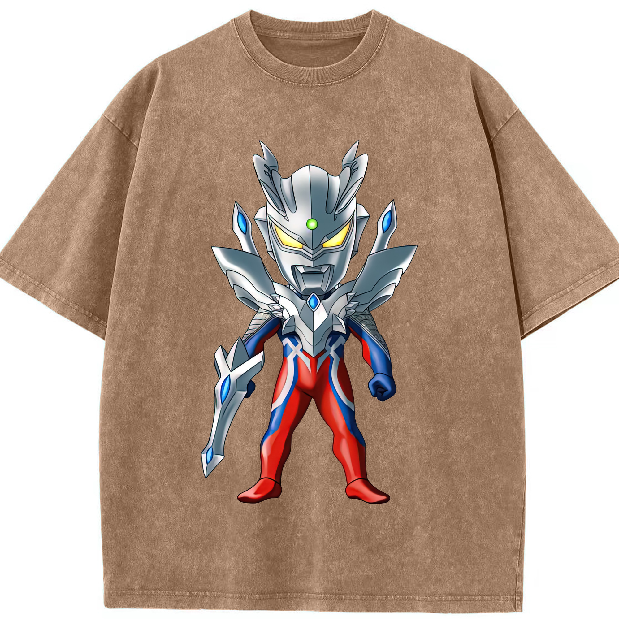 （画像用） ウルトラマン Ultraman 綿100% ヴィンテージ風 半袖Tシャツ（フロントプリント）