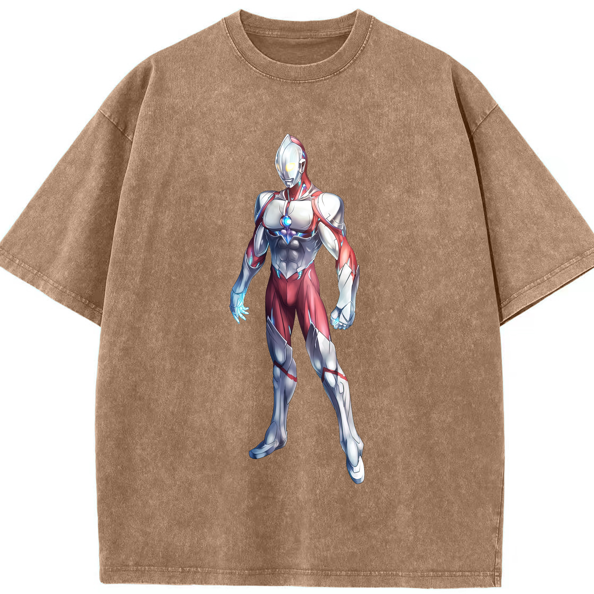 （画像用） ウルトラマン Ultraman 綿100% ヴィンテージ風 半袖Tシャツ（フロントプリント）