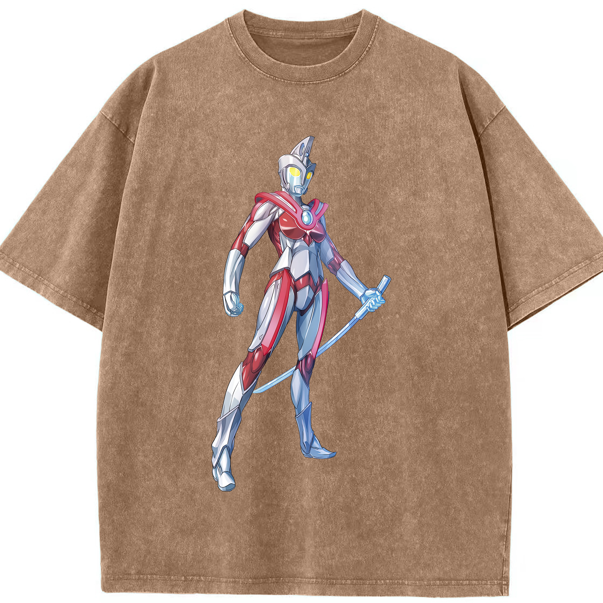（画像用） ウルトラマン Ultraman 綿100% ヴィンテージ風 半袖Tシャツ（フロントプリント）