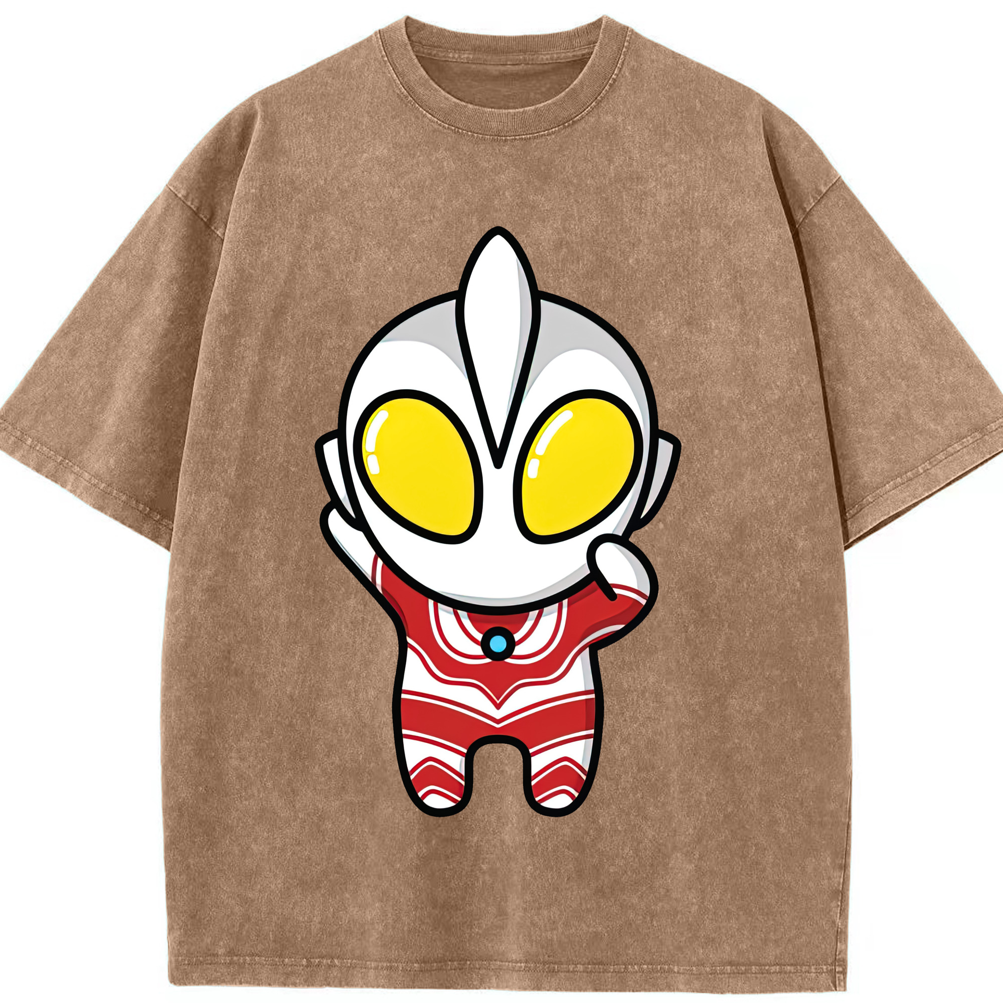 （画像用） ウルトラマン Ultraman 綿100% ヴィンテージ風 半袖Tシャツ（フロントプリント）