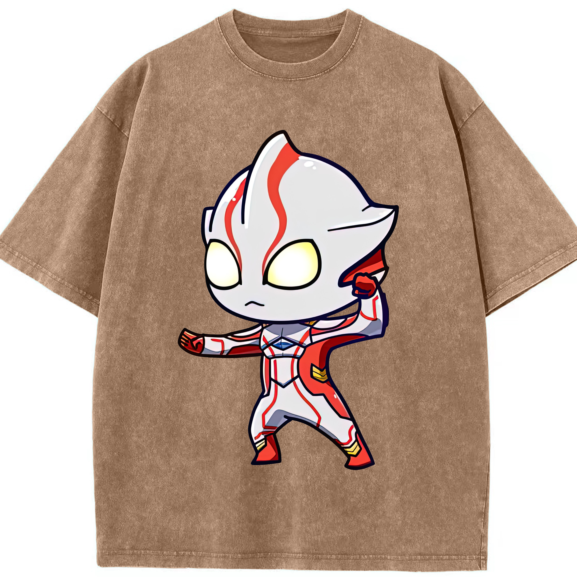 （画像用） ウルトラマン Ultraman 綿100% ヴィンテージ風 半袖Tシャツ（フロントプリント）