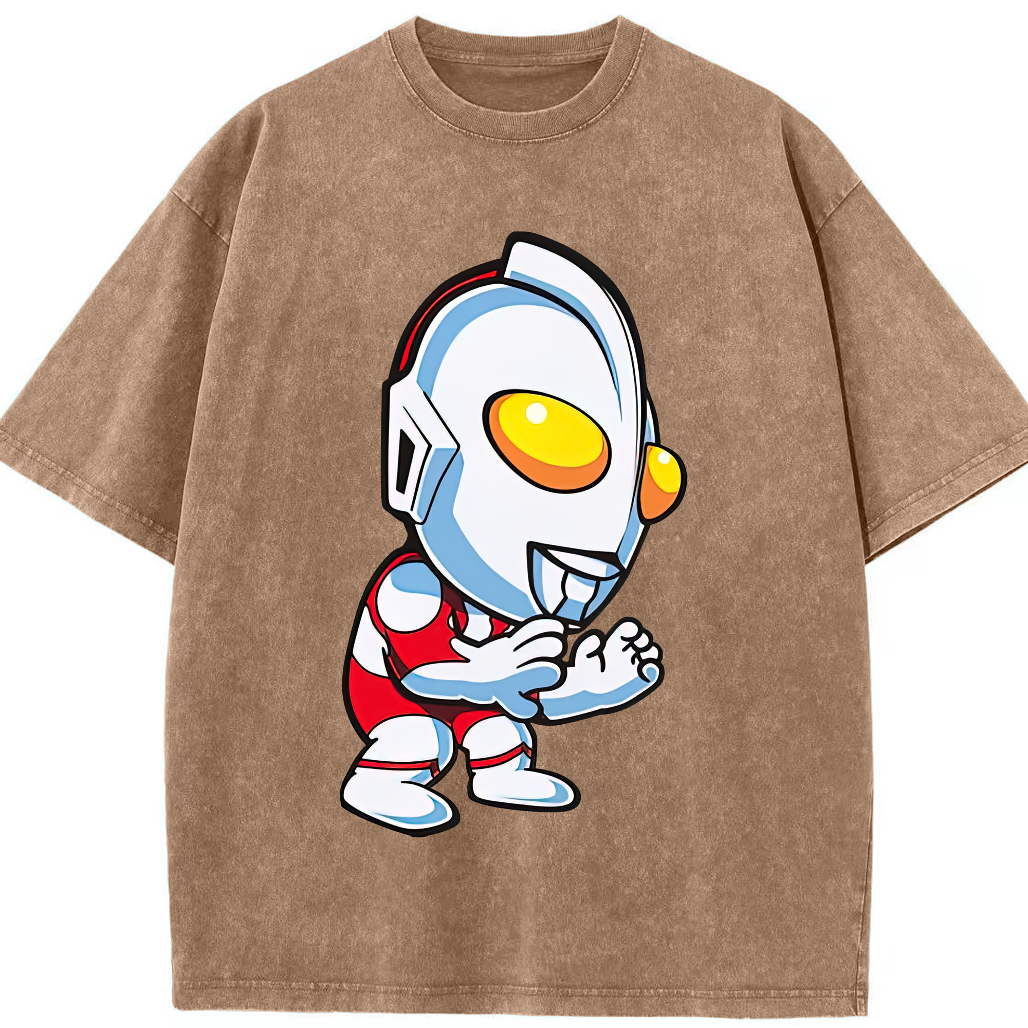 （画像用） ウルトラマン Ultraman 綿100% ヴィンテージ風 半袖Tシャツ（フロントプリント）