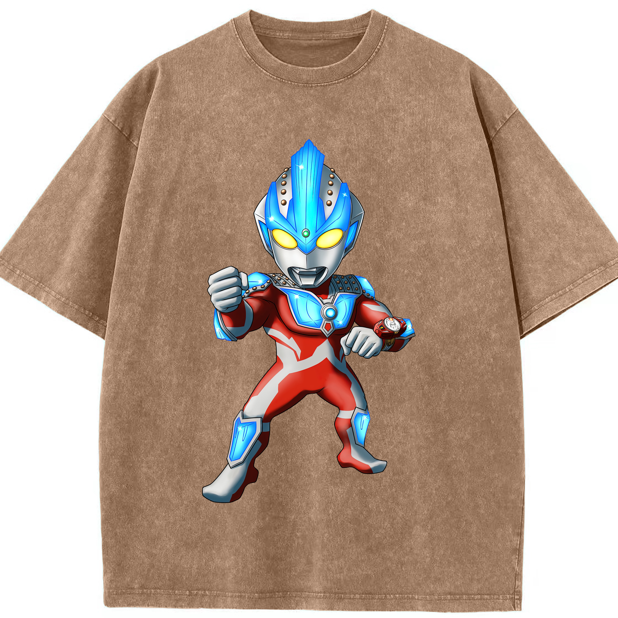 （画像用） ウルトラマン Ultraman 綿100% ヴィンテージ風 半袖Tシャツ（フロントプリント）