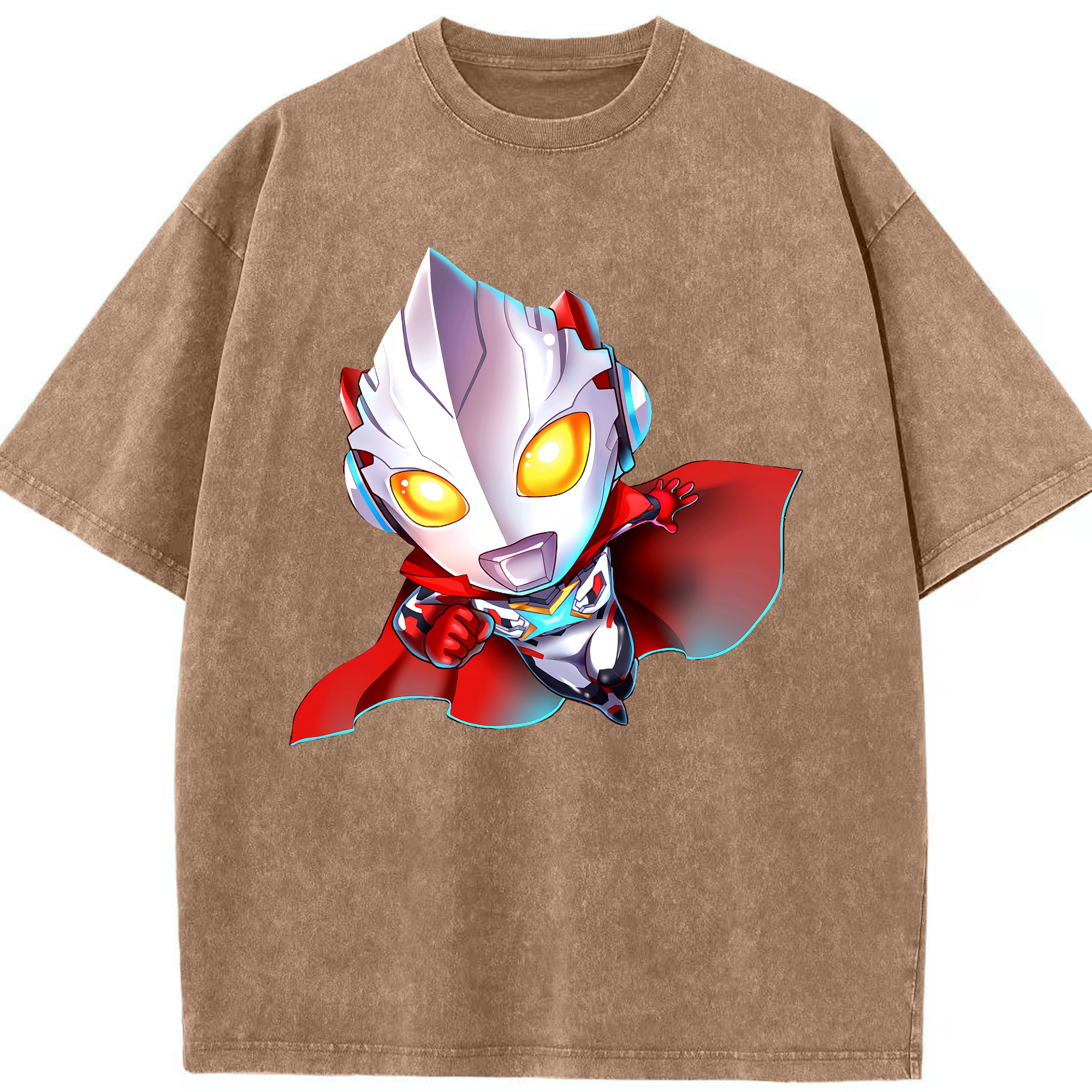 （画像用） ウルトラマン Ultraman 綿100% ヴィンテージ風 半袖Tシャツ（フロントプリント）