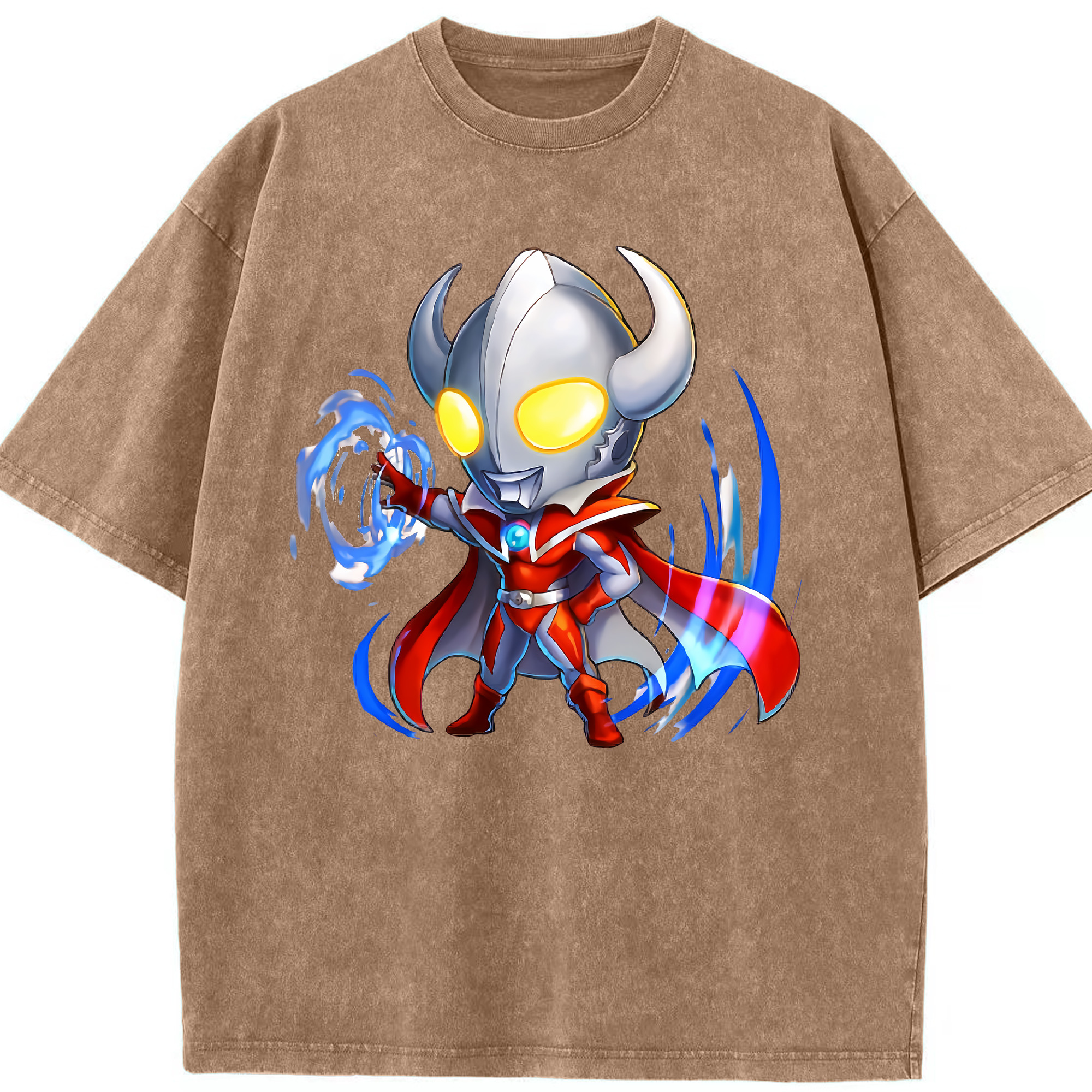 （画像用） ウルトラマン Ultraman 綿100% ヴィンテージ風 半袖Tシャツ（フロントプリント）