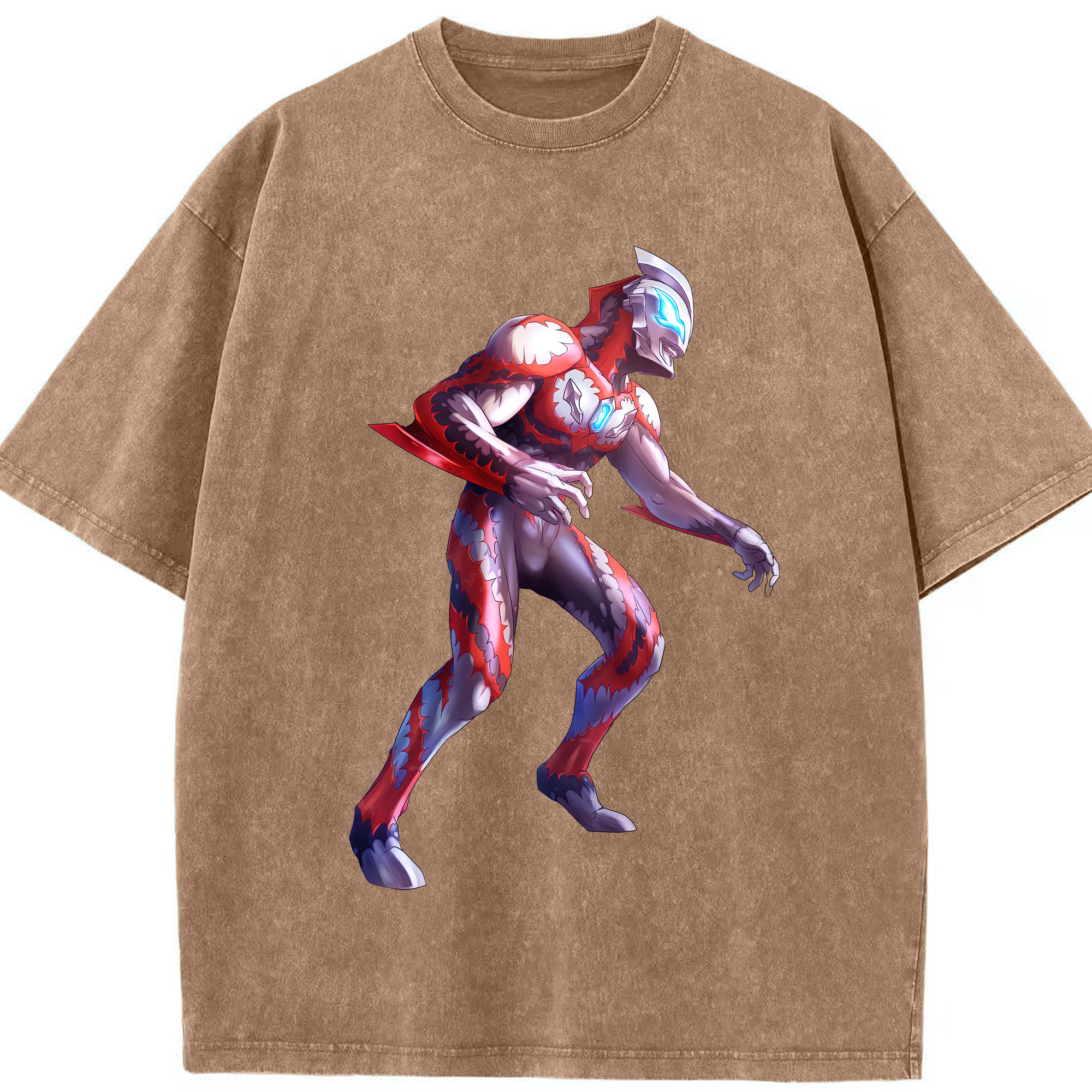 （画像用） ウルトラマン Ultraman 綿100% ヴィンテージ風 半袖Tシャツ（フロントプリント）