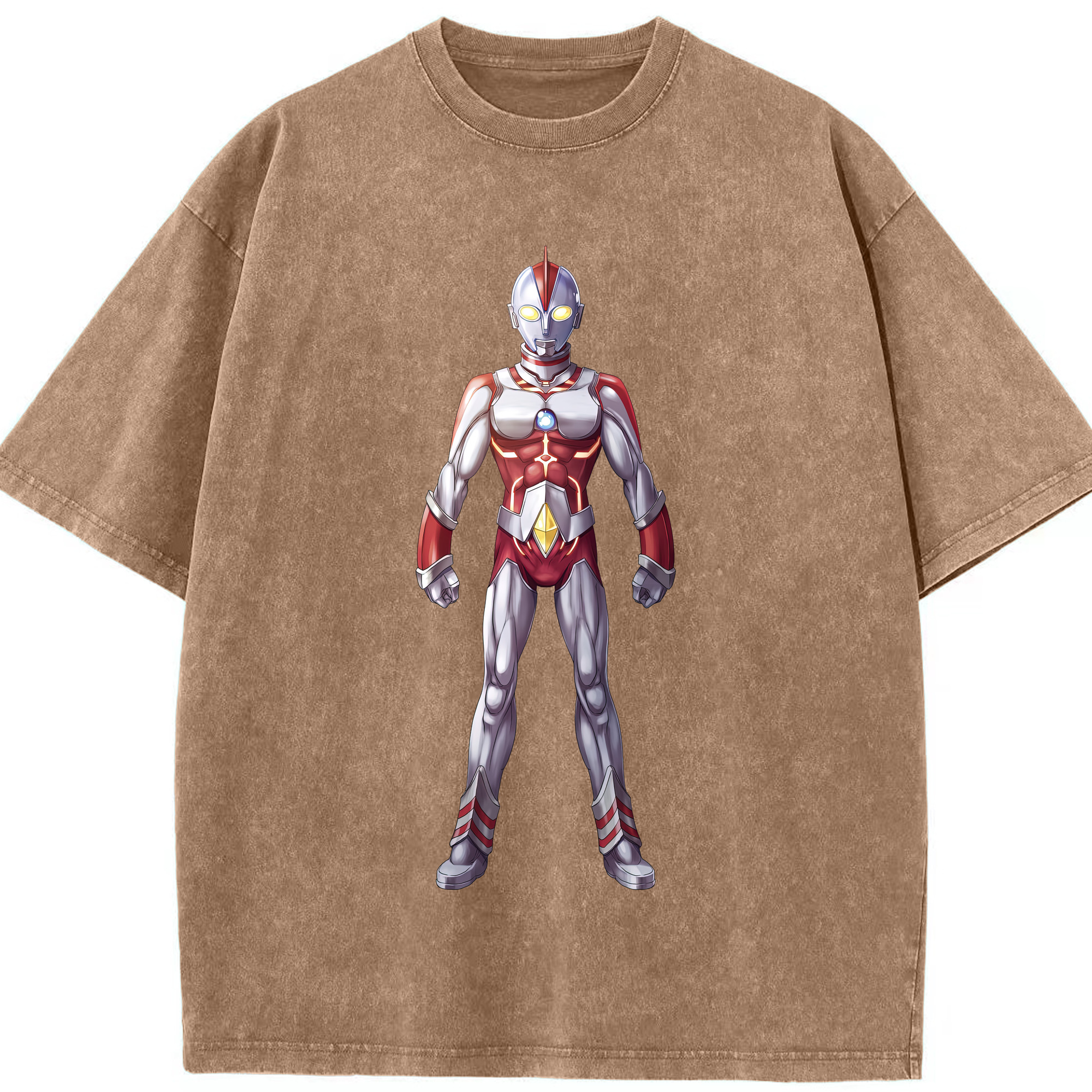 （画像用） ウルトラマン Ultraman 綿100% ヴィンテージ風 半袖Tシャツ（フロントプリント）