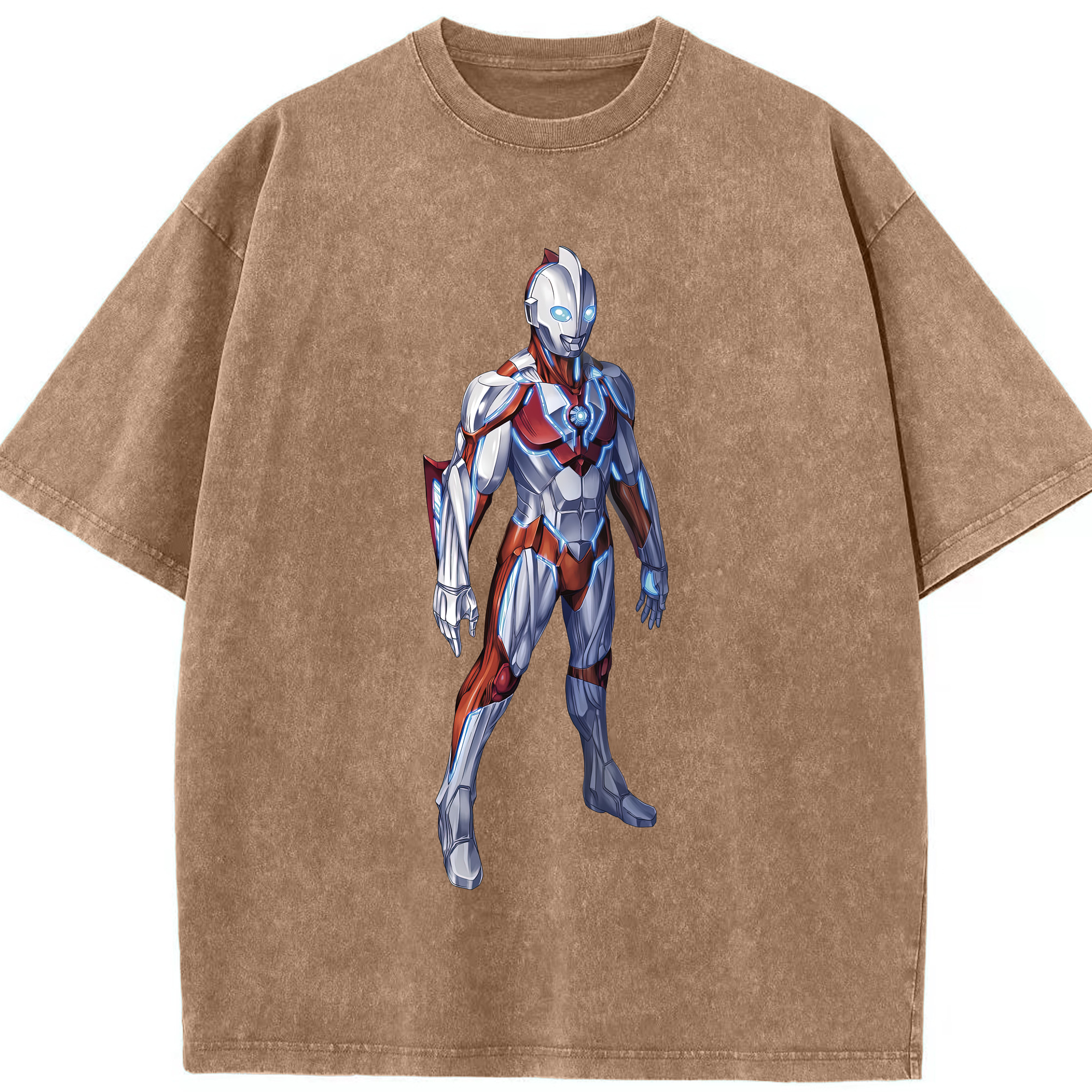 （画像用） ウルトラマン Ultraman 綿100% ヴィンテージ風 半袖Tシャツ（フロントプリント）