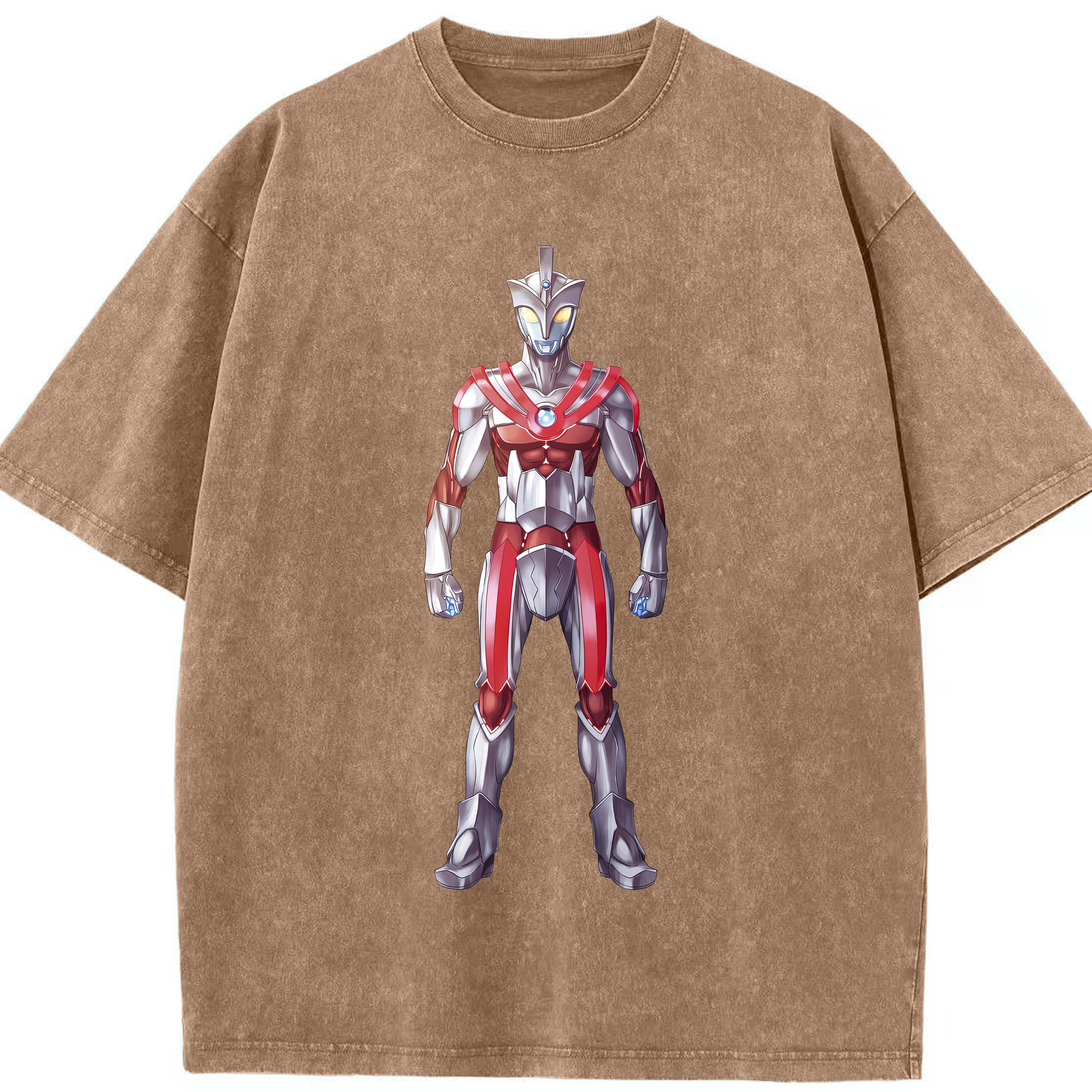 （画像用） ウルトラマン Ultraman 綿100% ヴィンテージ風 半袖Tシャツ（フロントプリント）