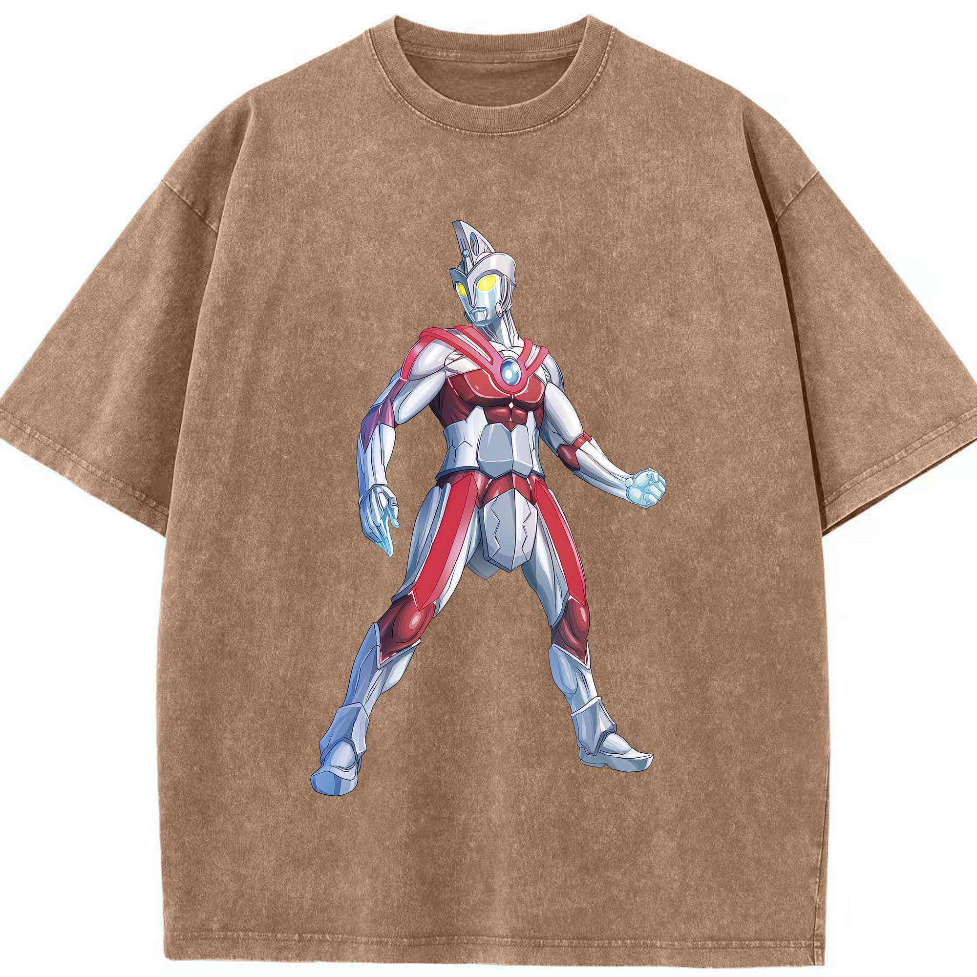 （画像用） ウルトラマン Ultraman 綿100% ヴィンテージ風 半袖Tシャツ（フロントプリント）