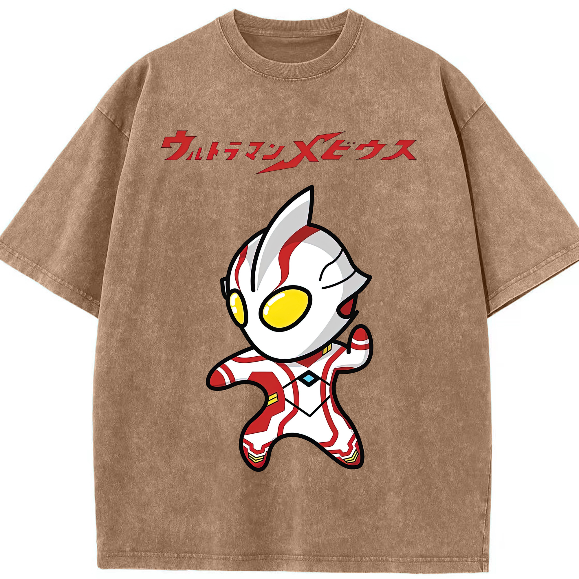 （画像用） ウルトラマン Ultraman 綿100% ヴィンテージ風 半袖Tシャツ（フロントプリント）