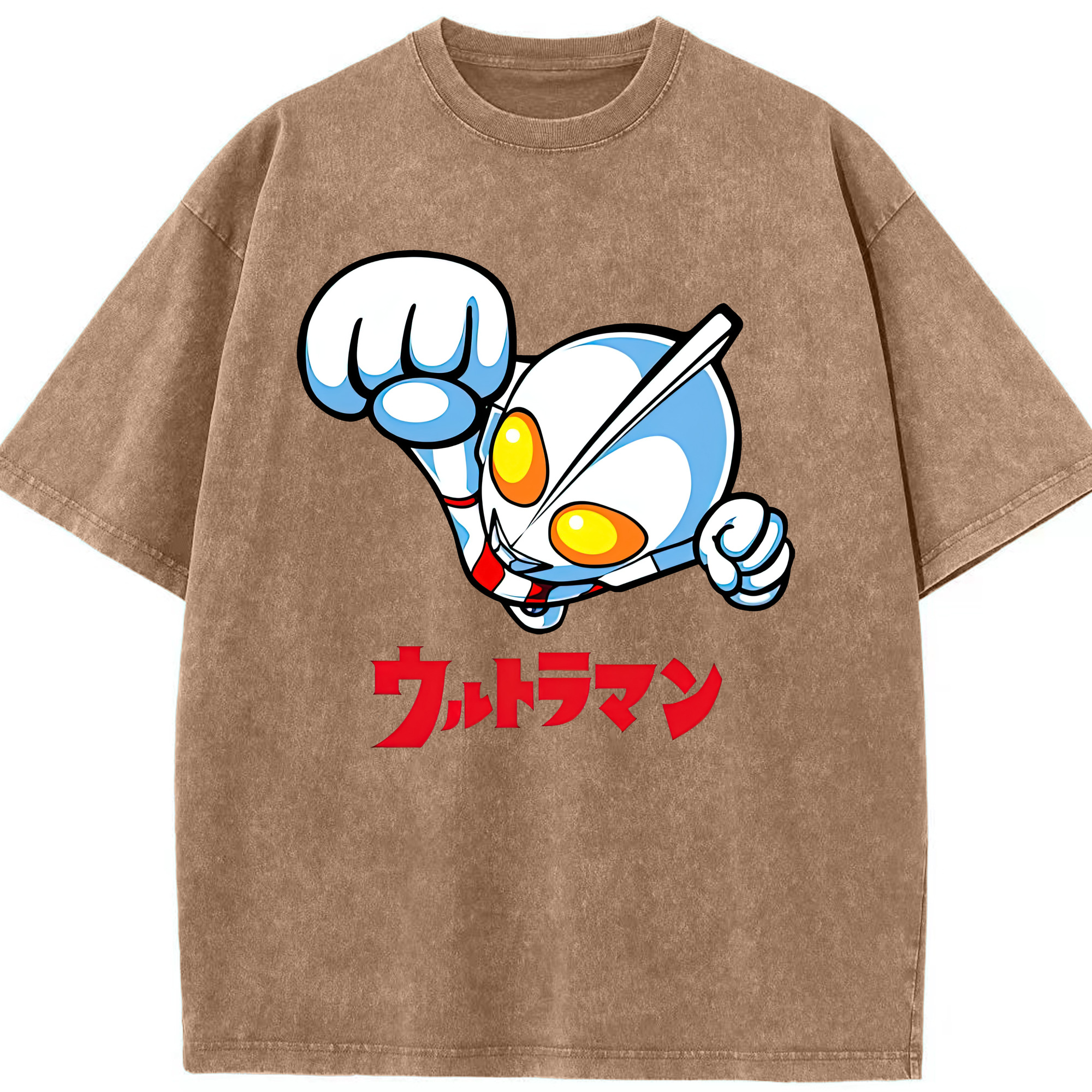 （画像用） ウルトラマン Ultraman 綿100% ヴィンテージ風 半袖Tシャツ（フロントプリント）