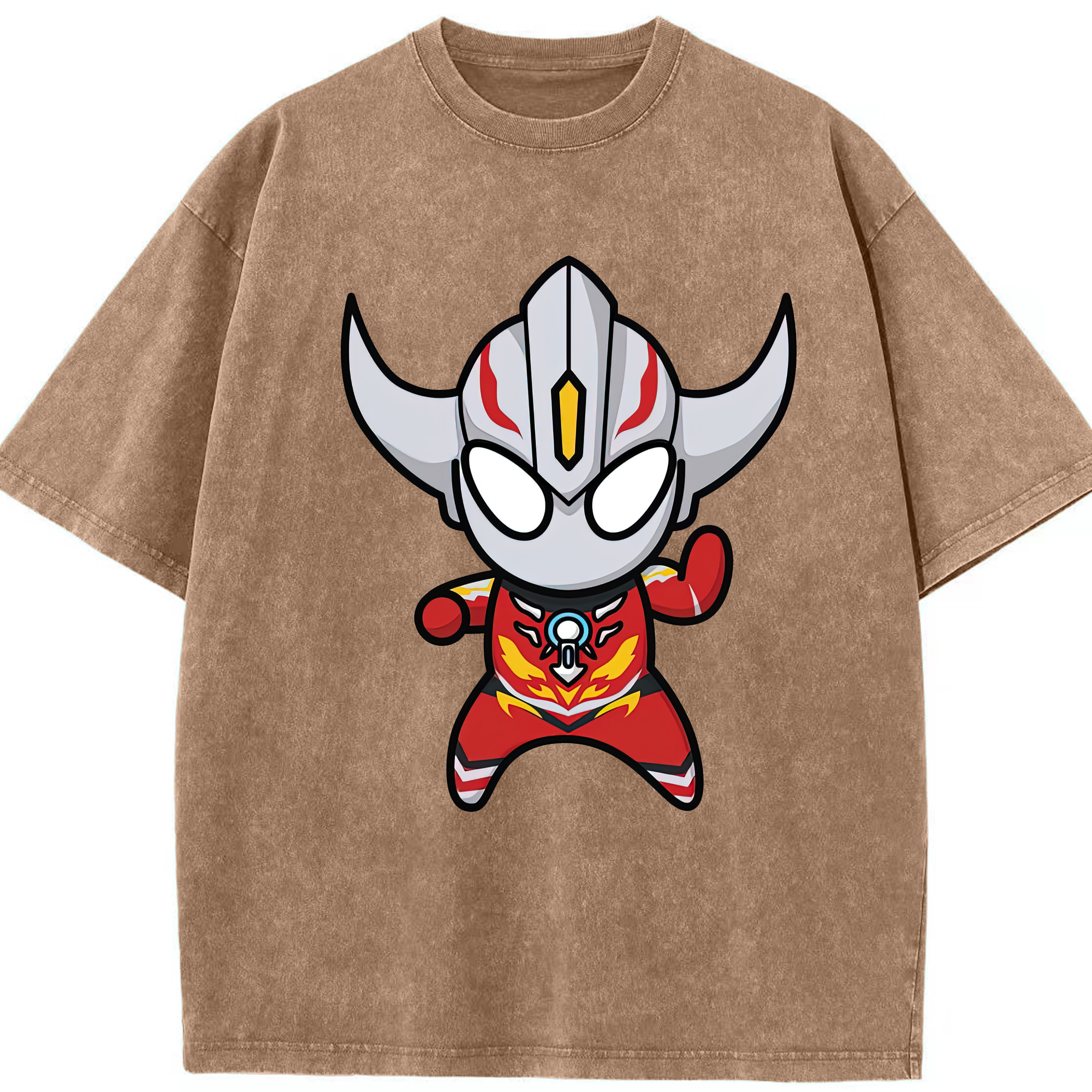 （画像用） ウルトラマン Ultraman 綿100% ヴィンテージ風 半袖Tシャツ（フロントプリント）