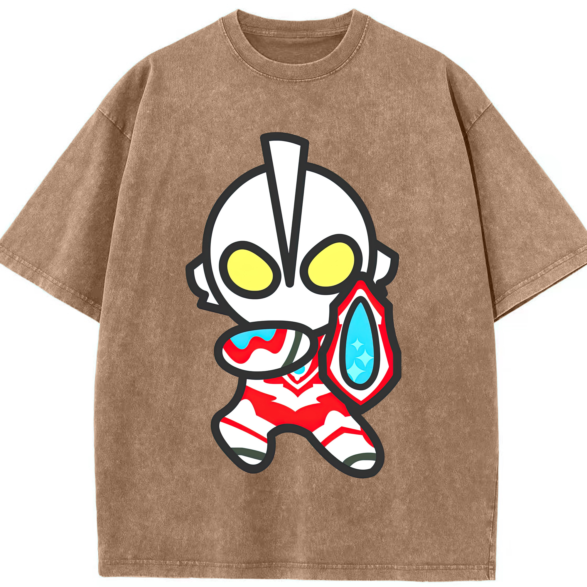 （画像用） ウルトラマン Ultraman 綿100% ヴィンテージ風 半袖Tシャツ（フロントプリント）