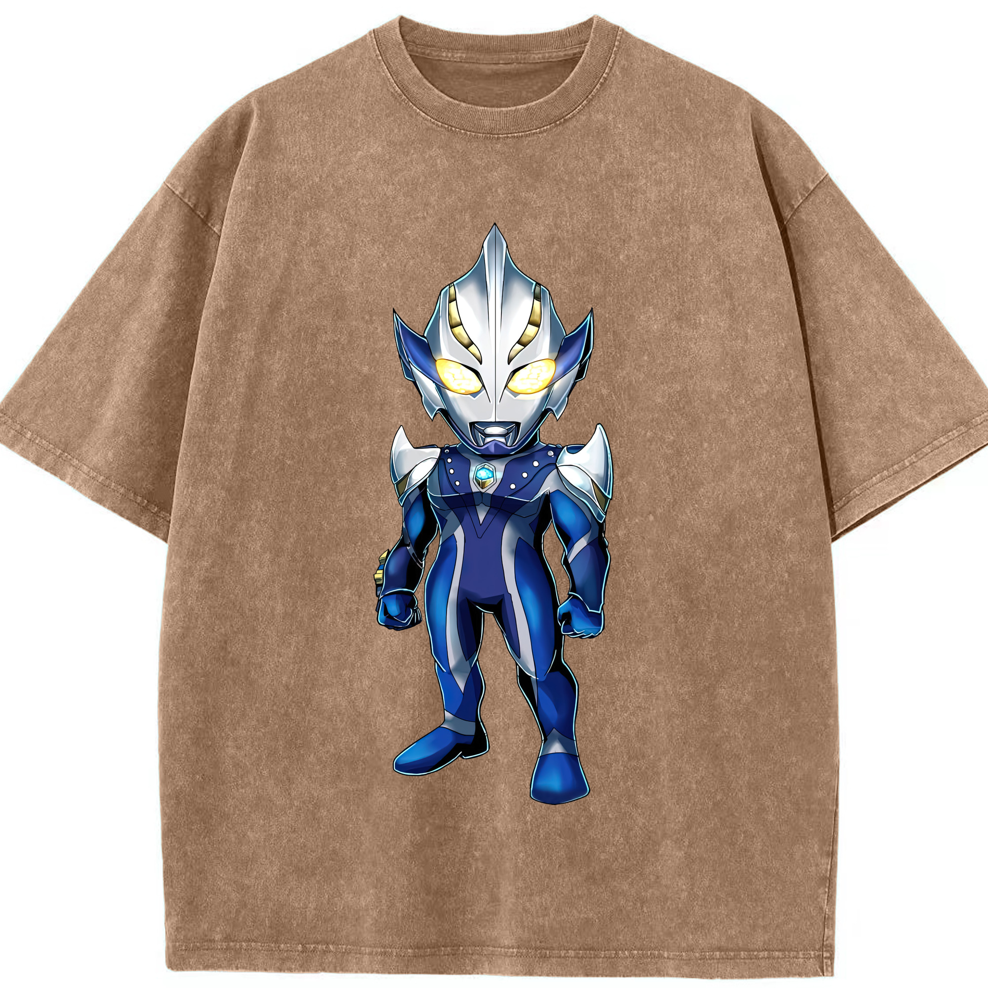 （画像用） ウルトラマン Ultraman 綿100% ヴィンテージ風 半袖Tシャツ（フロントプリント）