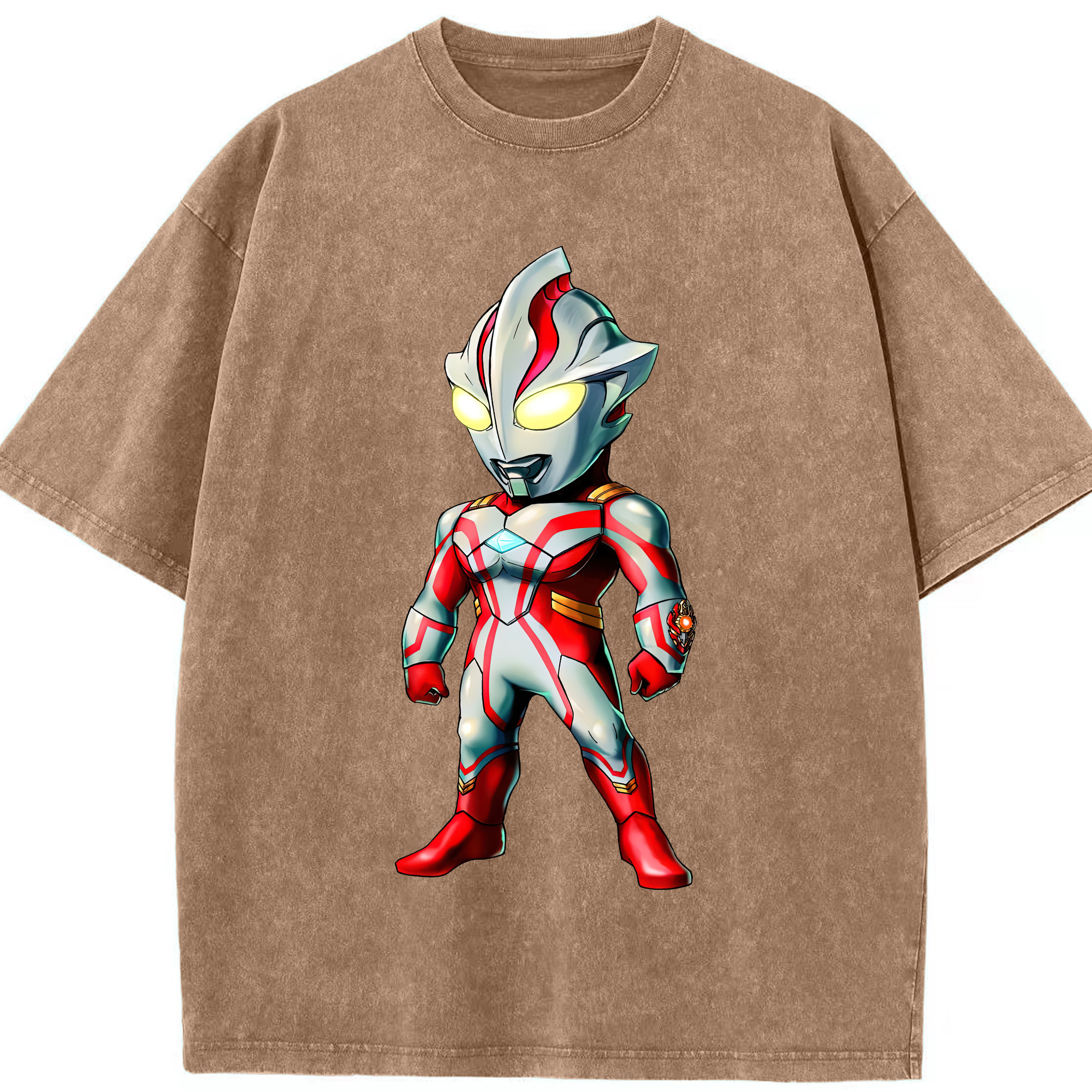 （画像用） ウルトラマン Ultraman 綿100% ヴィンテージ風 半袖Tシャツ（フロントプリント）