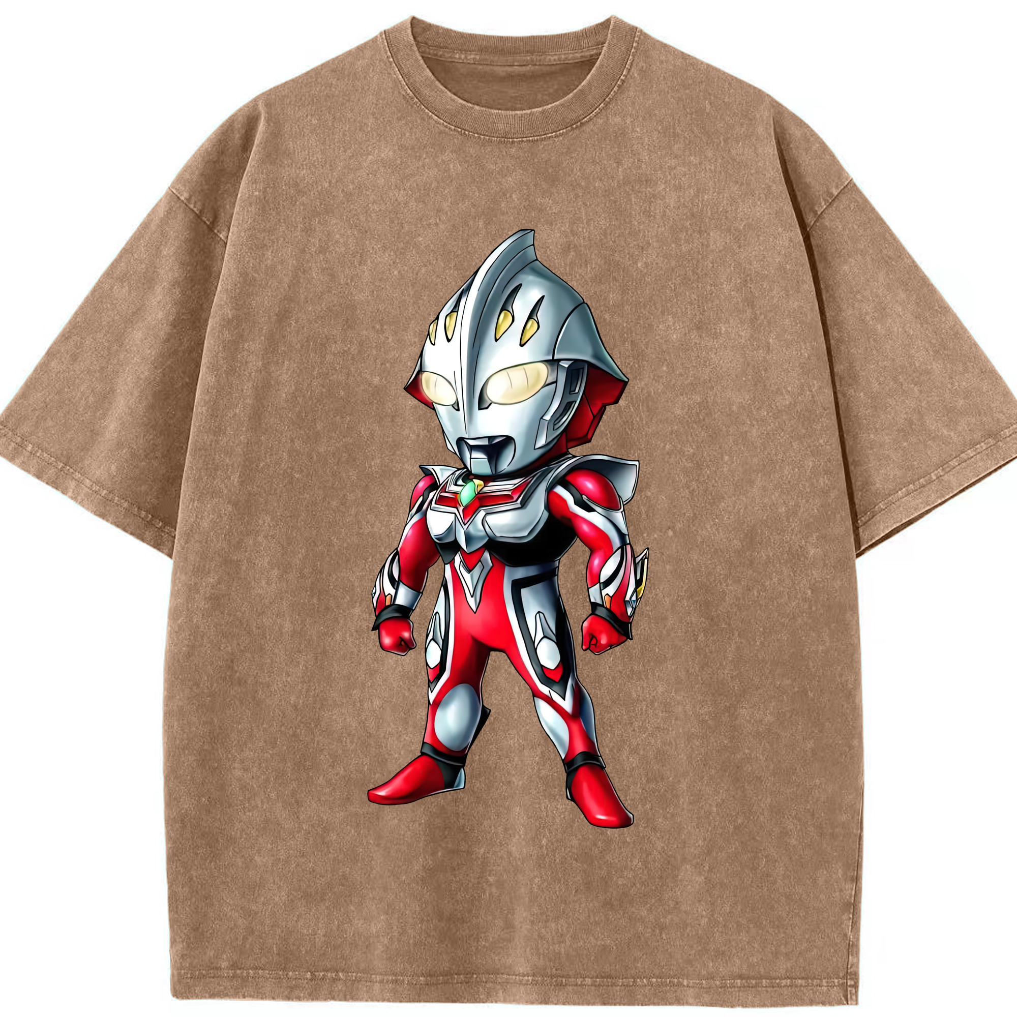 （画像用） ウルトラマン Ultraman 綿100% ヴィンテージ風 半袖Tシャツ（フロントプリント）