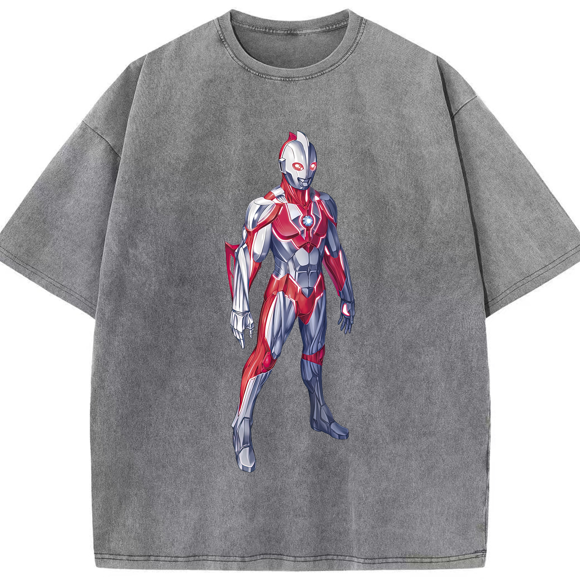 （画像用） ウルトラマン Ultraman 綿100% ヴィンテージ風 半袖Tシャツ（フロントプリント）