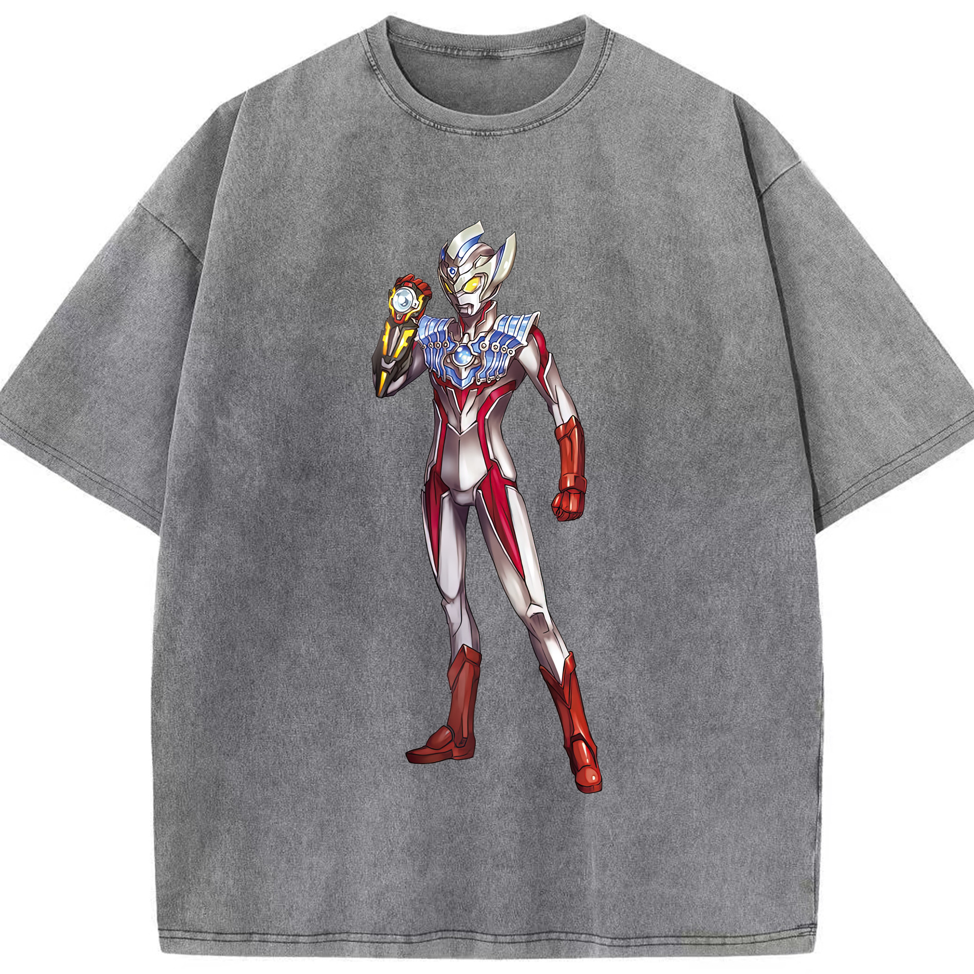 （画像用） ウルトラマン Ultraman 綿100% ヴィンテージ風 半袖Tシャツ（フロントプリント）