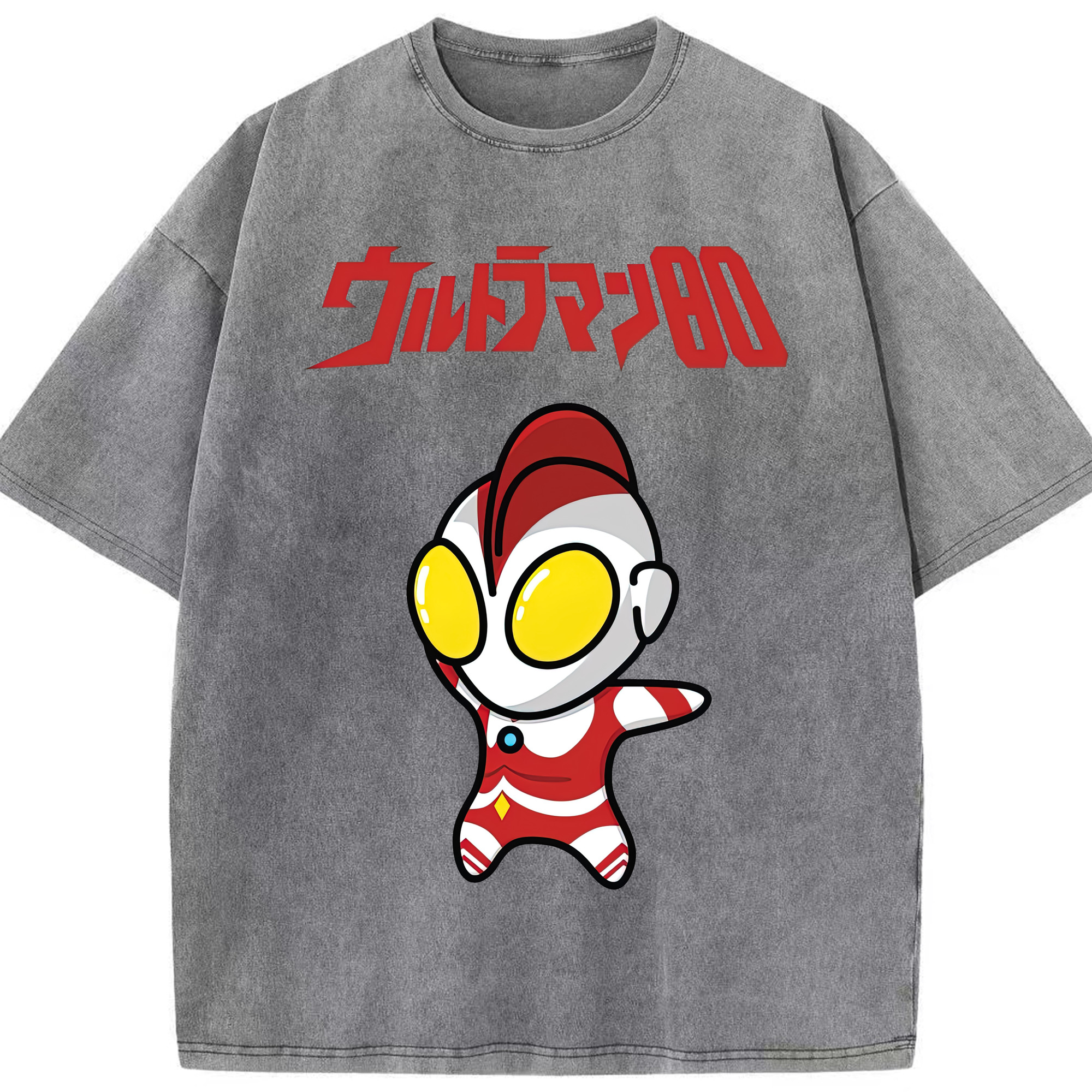 （画像用） ウルトラマン Ultraman 綿100% ヴィンテージ風 半袖Tシャツ（フロントプリント）